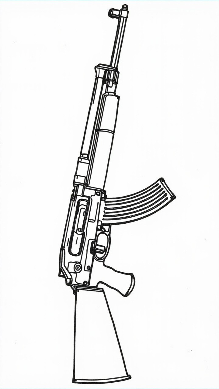coloring pages for guns