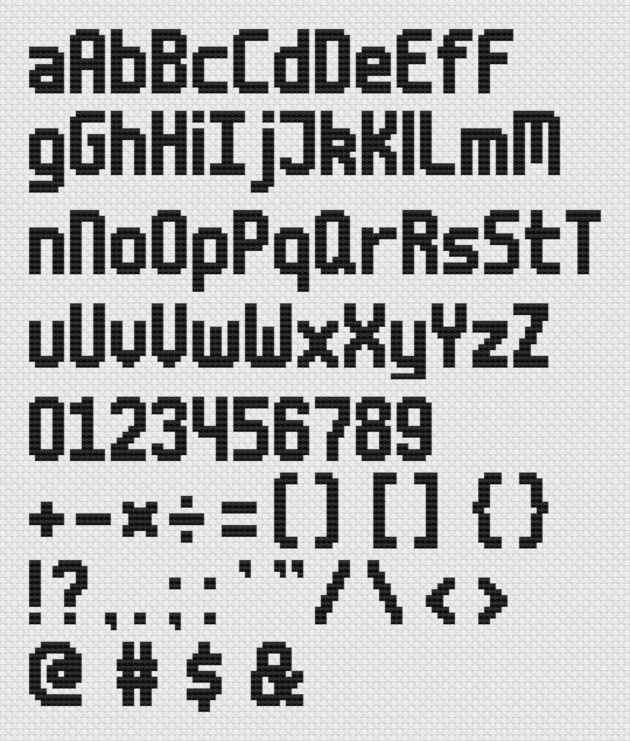 Alphabet Cross Stitch Pattern The Pattern Club