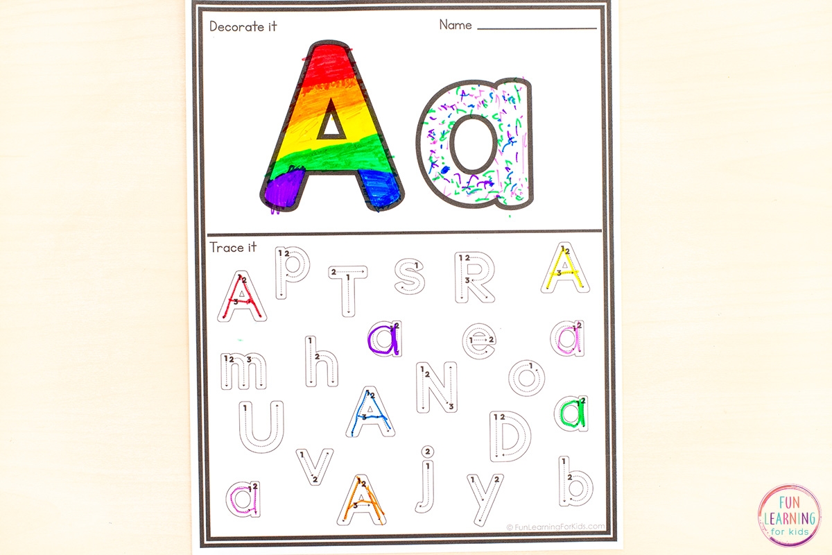 Alphabet Find And Trace The Letter Worksheets Alphabet Find And Trace The Letter Worksheets