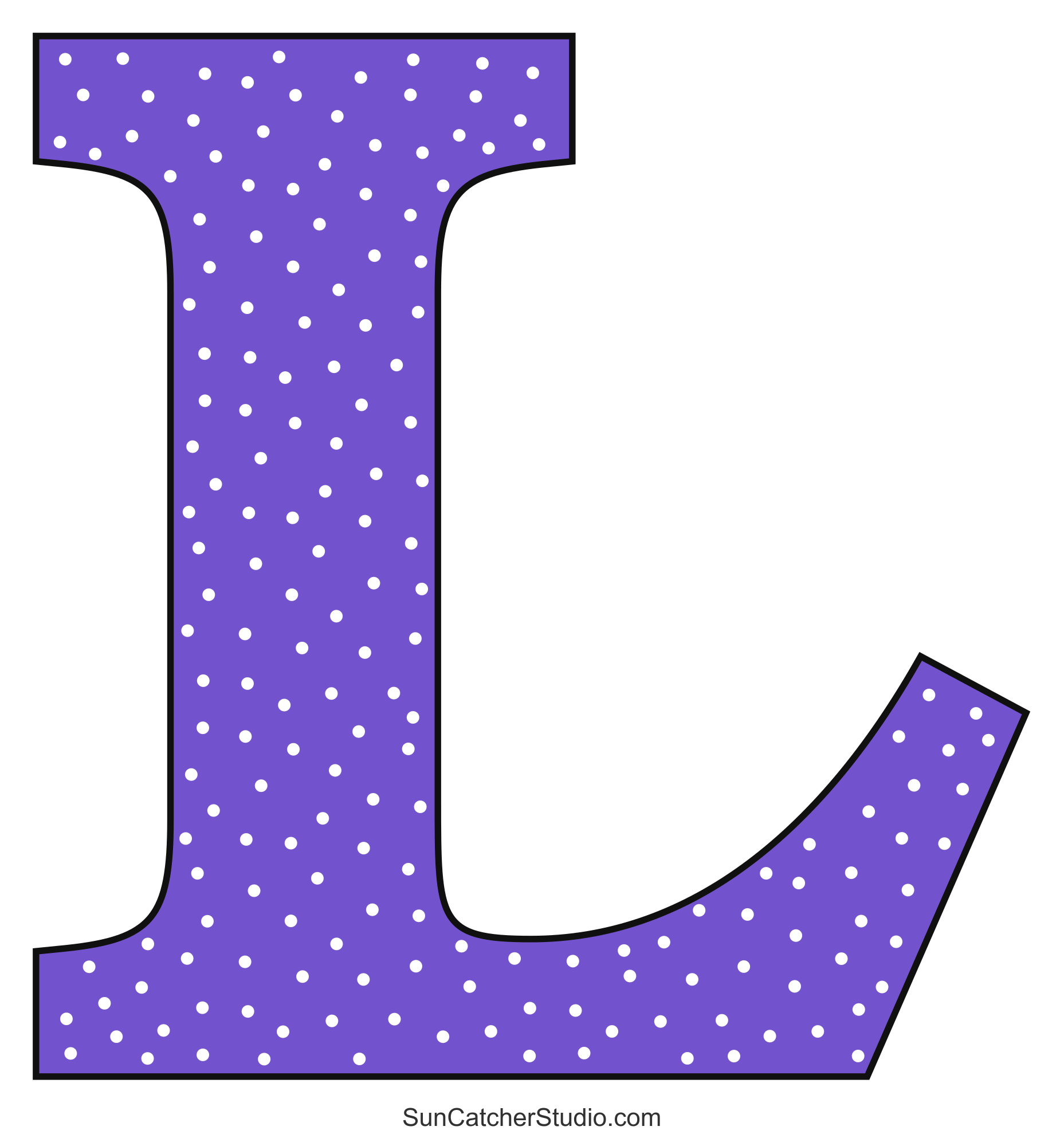 print letter l