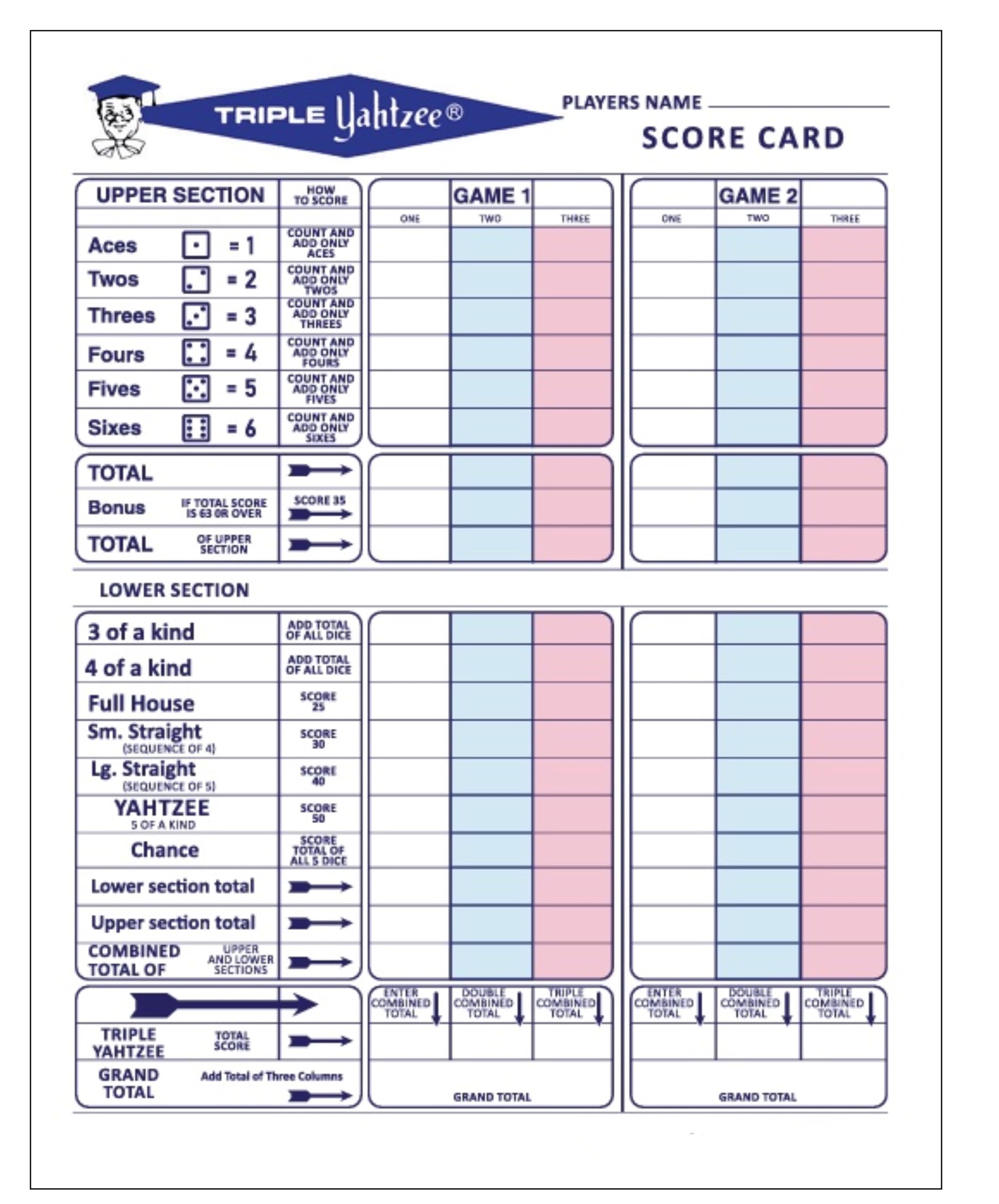 Amazon 500 Premium Triple Score Sheets Cards Pads Sports Outdoors Amazon 500 Premium Triple Score Sheets Cards Pads Sports Outdoors