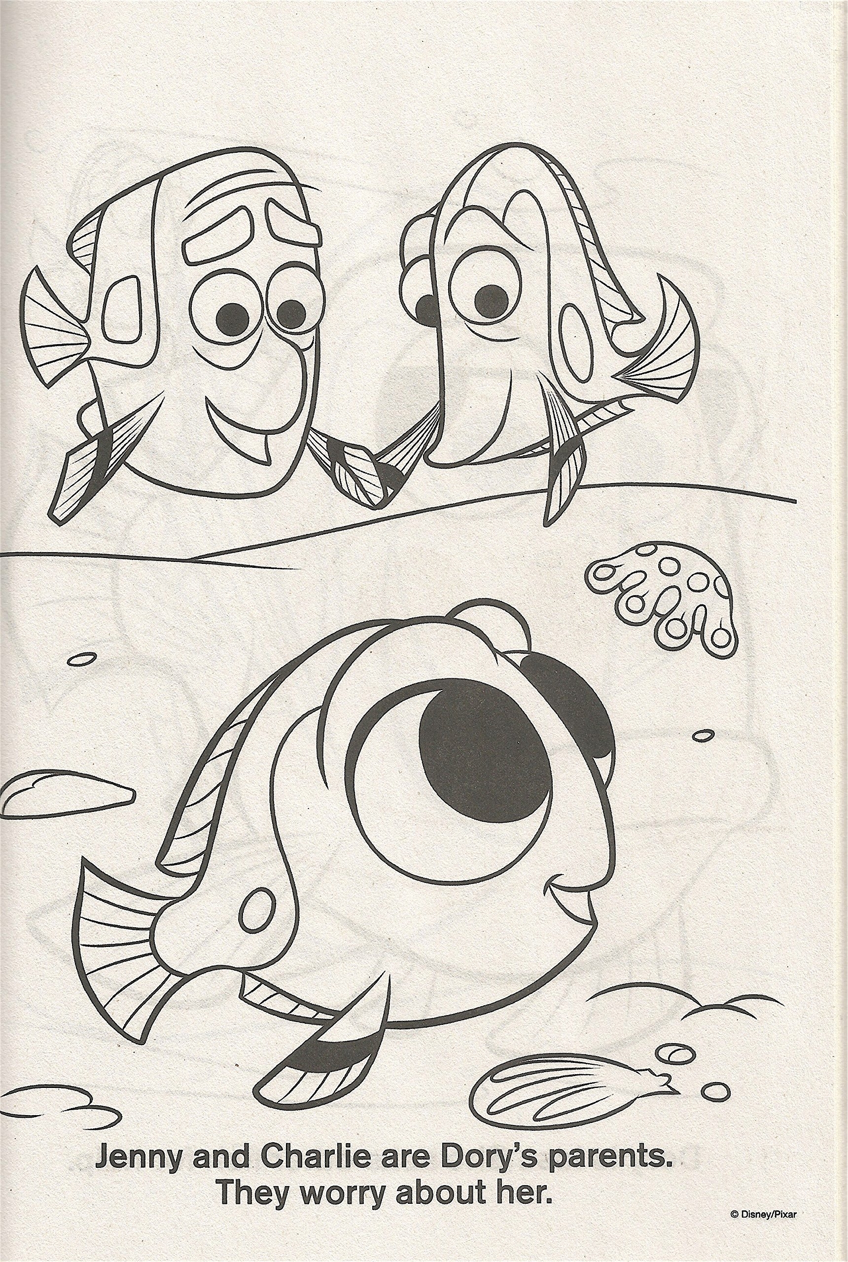 coloring pages finding dory