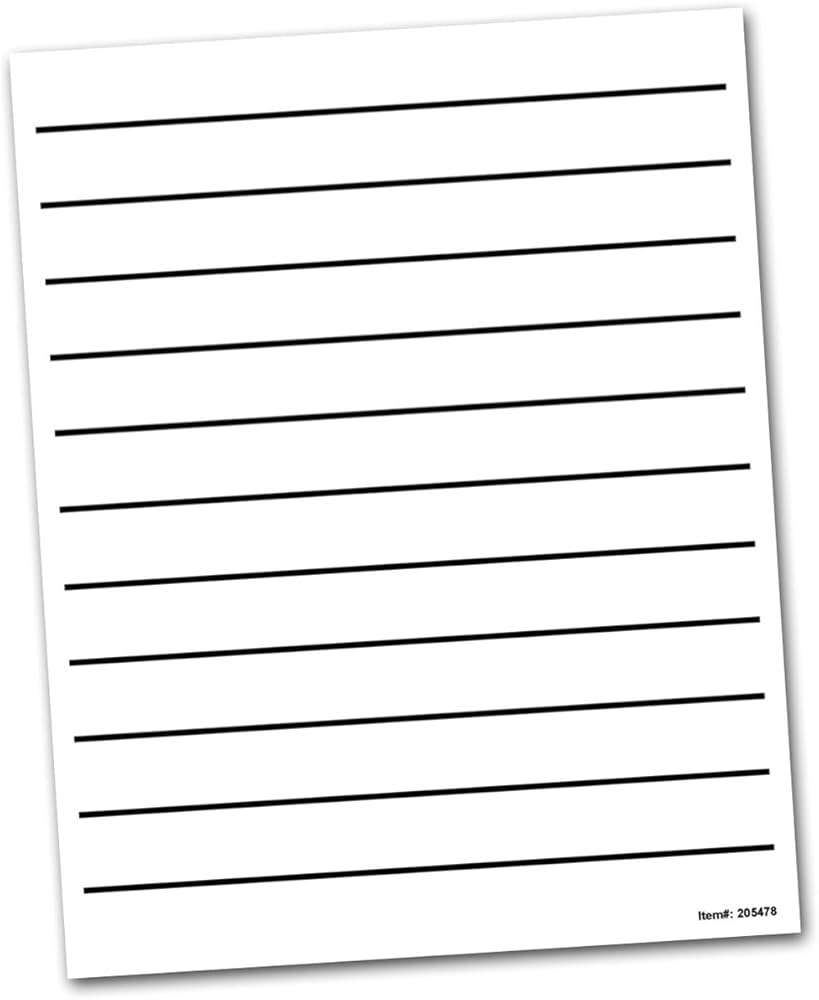 Amazon Bold Line Writing Paper With Large 0 875 in Spaces Health Household Amazon Bold Line Writing Paper With Large 0 875 in Spaces Health Household