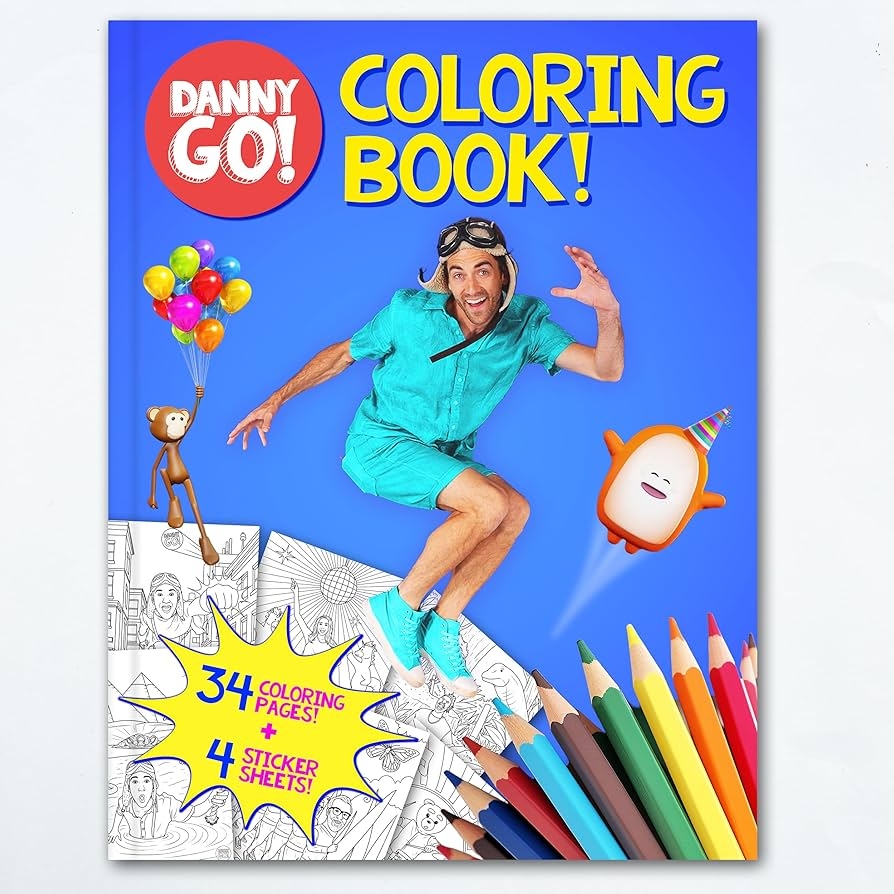 Amazon Danny Go Coloring Book 34 Pages With 4 Sticker Pages Kids Activity Book Paperback Paperback Danny Go Paperback Danny Go Paperback Danny Go Paperback Danny Go Danny Go Books