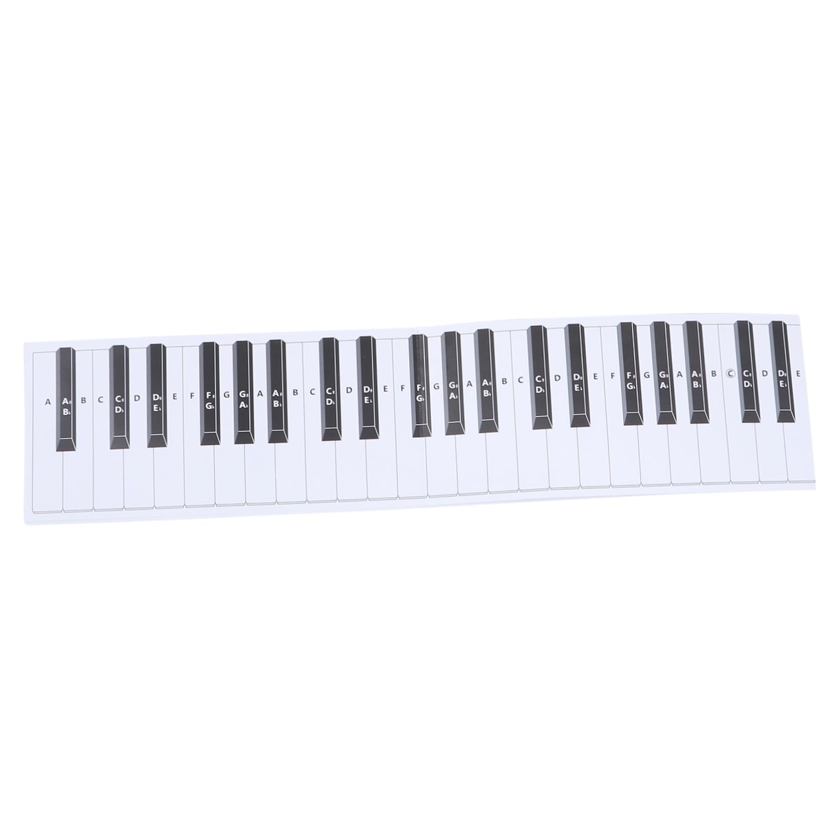 piano keys on paper piano keys on paper