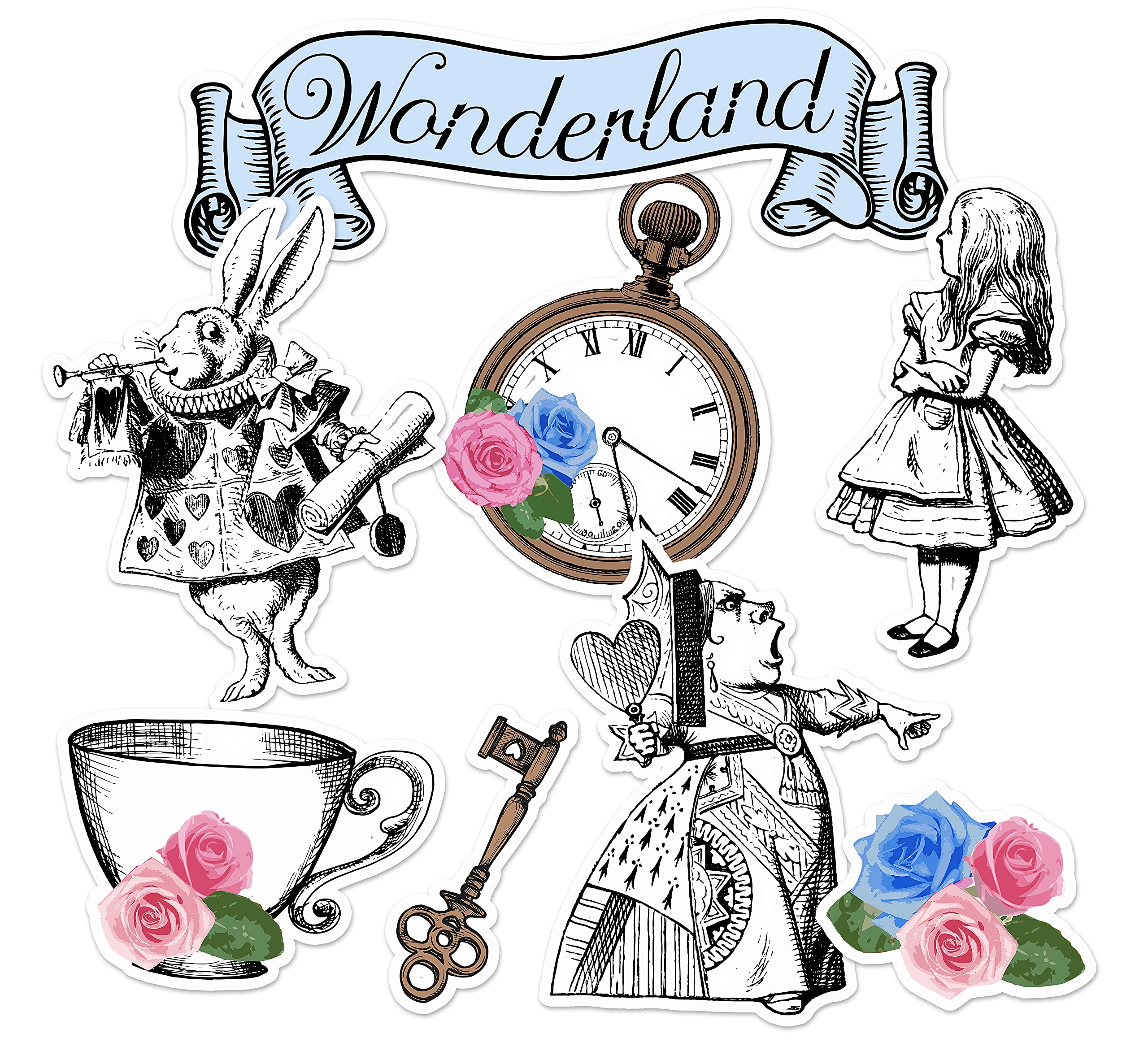 printable alice in wonderland decorations