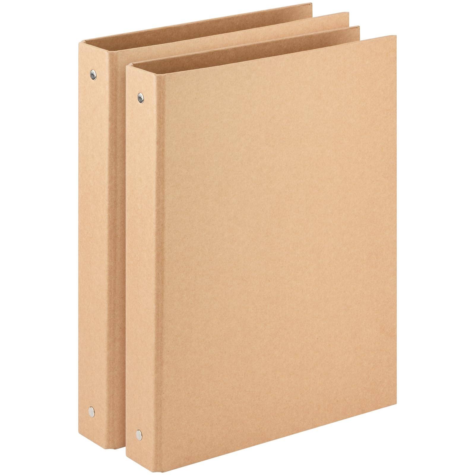 Amazon Widen Spine Natural Recycled Kraft 3 Ring Binder A4 Binder Organizer 2 Pack 1 78 Spine Durable 1 2 Round Ring Fits A4 Letter Size Paper Hardcover Organizer Planner Holds 325 Sheets