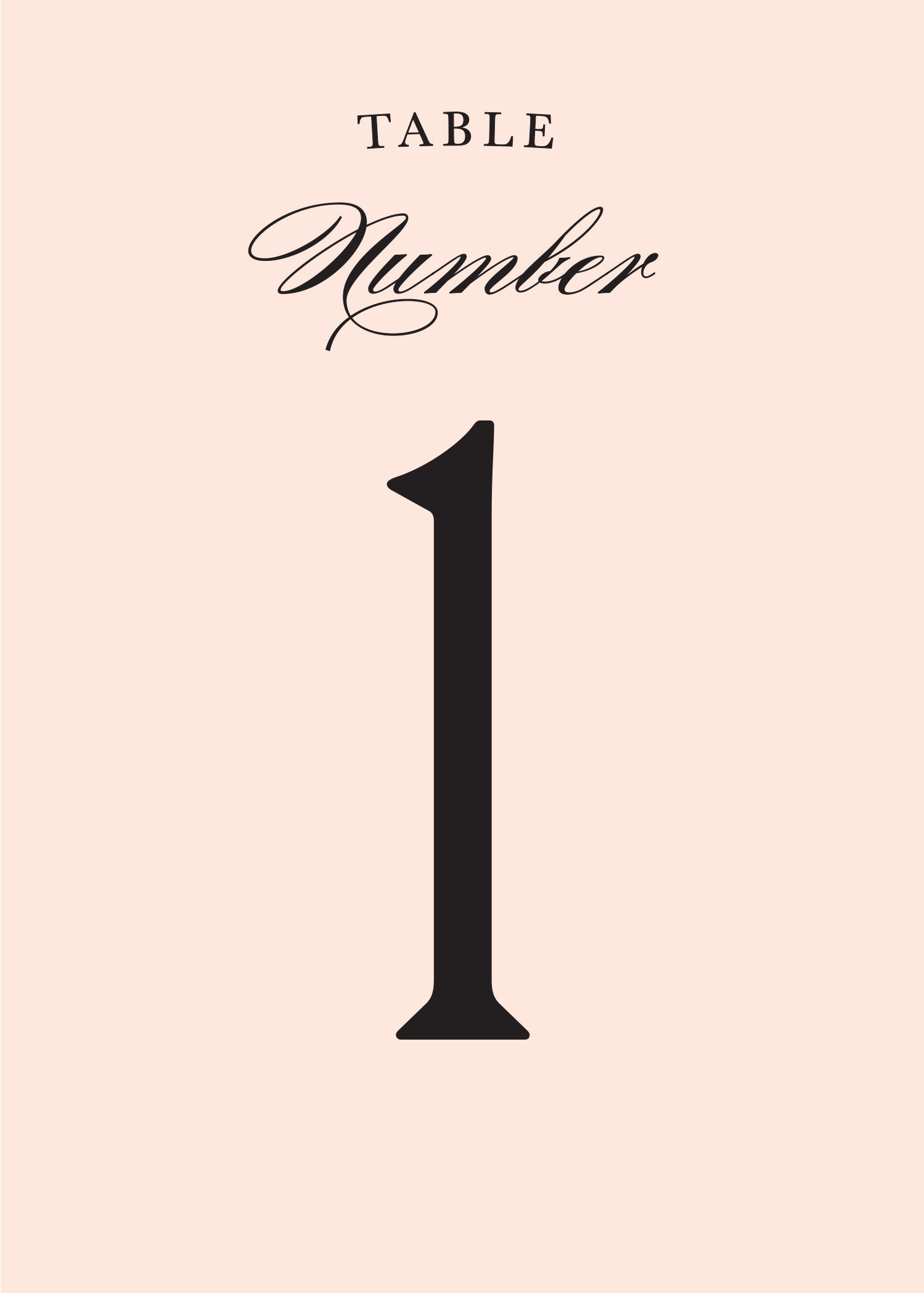 Ampersand Table Number Printables By Basic Invite