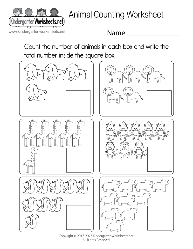 Animal Counting Worksheet Free Printable Digital PDF Animal Counting Worksheet Free Printable Digital PDF