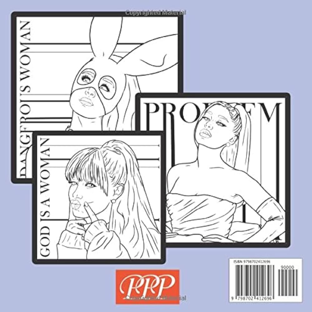 Ariana Grande Coloring Book Amazing Illustrations Of Ariana Grande Relaxing And Great For Fans Celebrity Coloring Books Brown Sarah Amazon sg Books