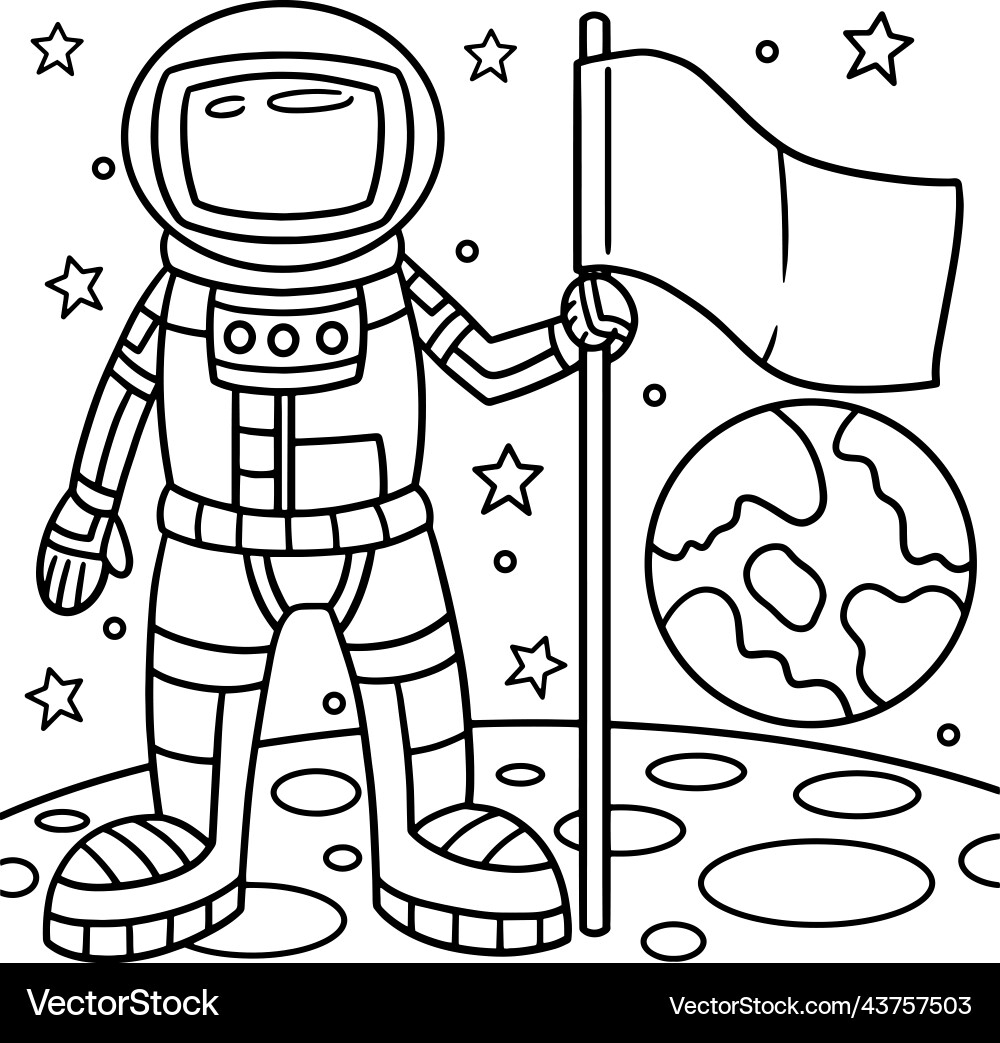 astronaut pictures to color