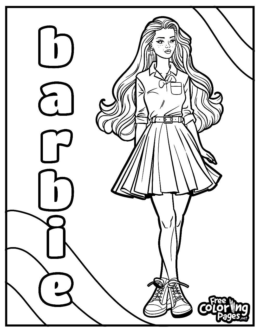 barbie coloring pages for free barbie coloring pages for free