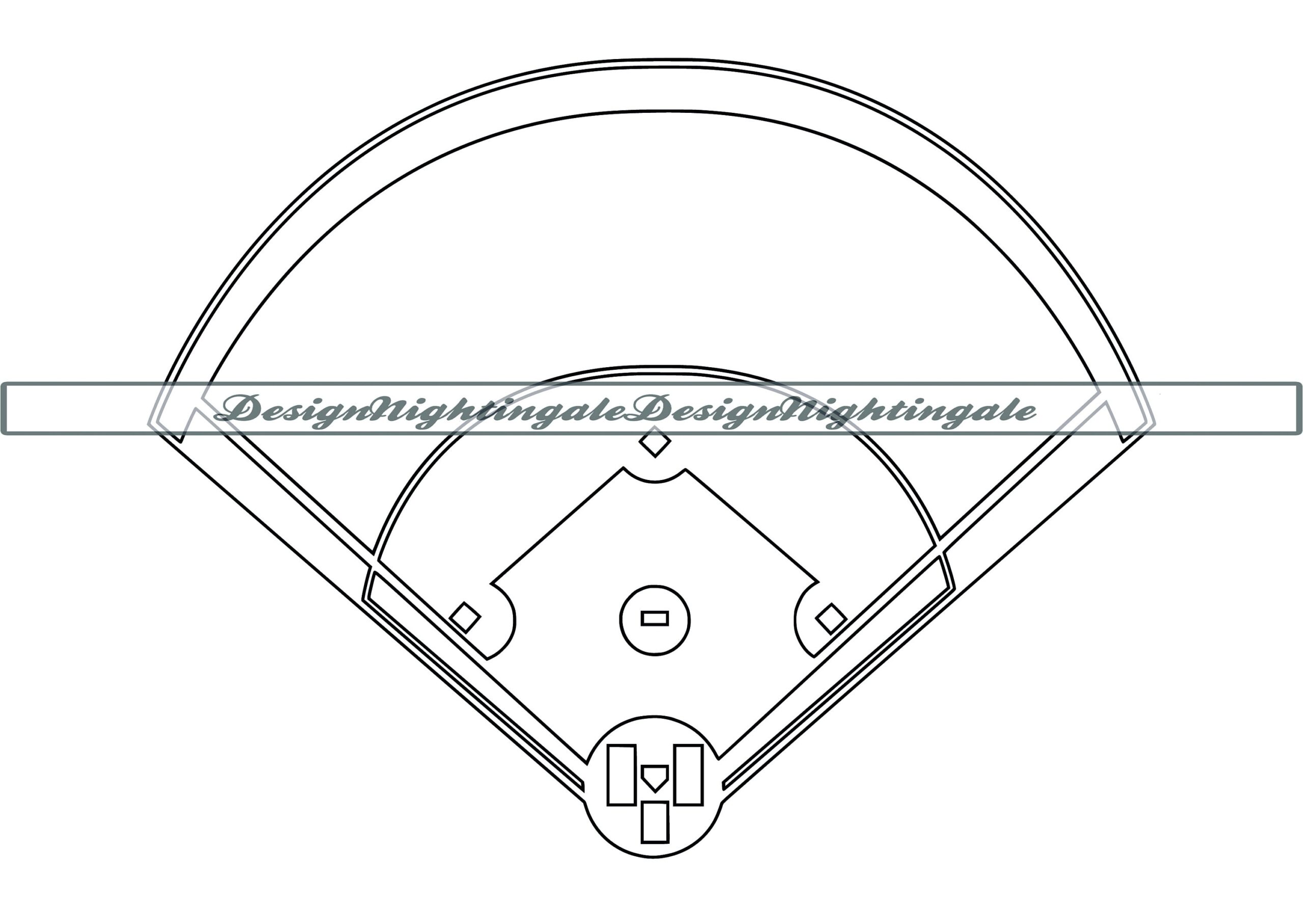 Baseball Field Outline SVG Clipart Vector digital Files Etsy Israel Baseball Field Outline SVG Clipart Vector digital Files Etsy Israel
