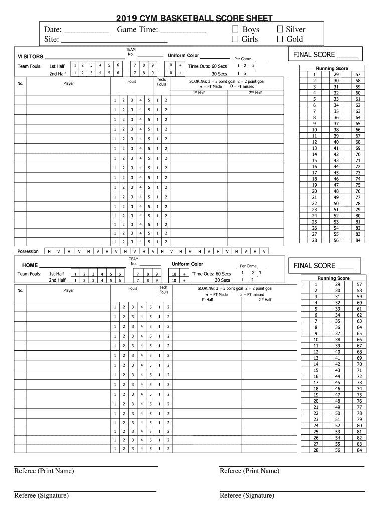 Basketball Score Sheet Printable Fill Out Sign Online DocHub Basketball Score Sheet Printable Fill Out Sign Online DocHub