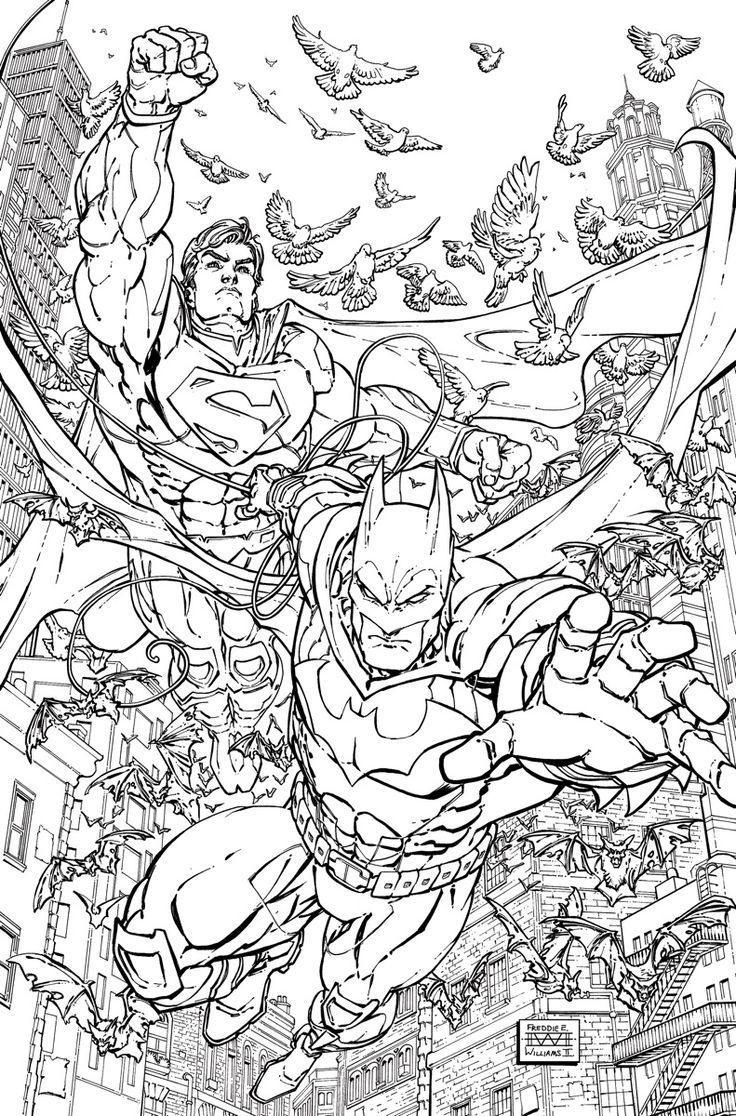 dc comics coloring pages