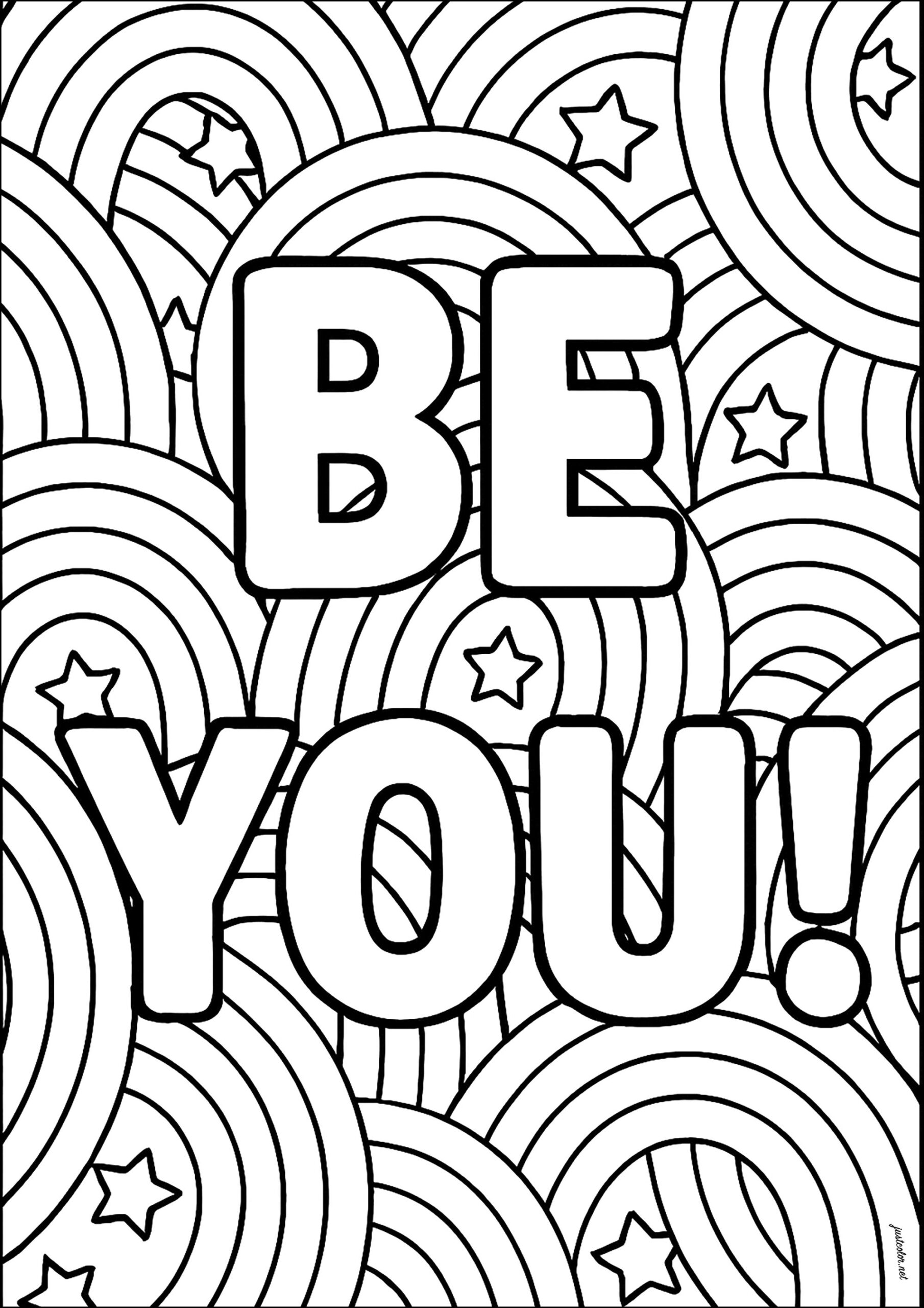 you are awesome coloring page