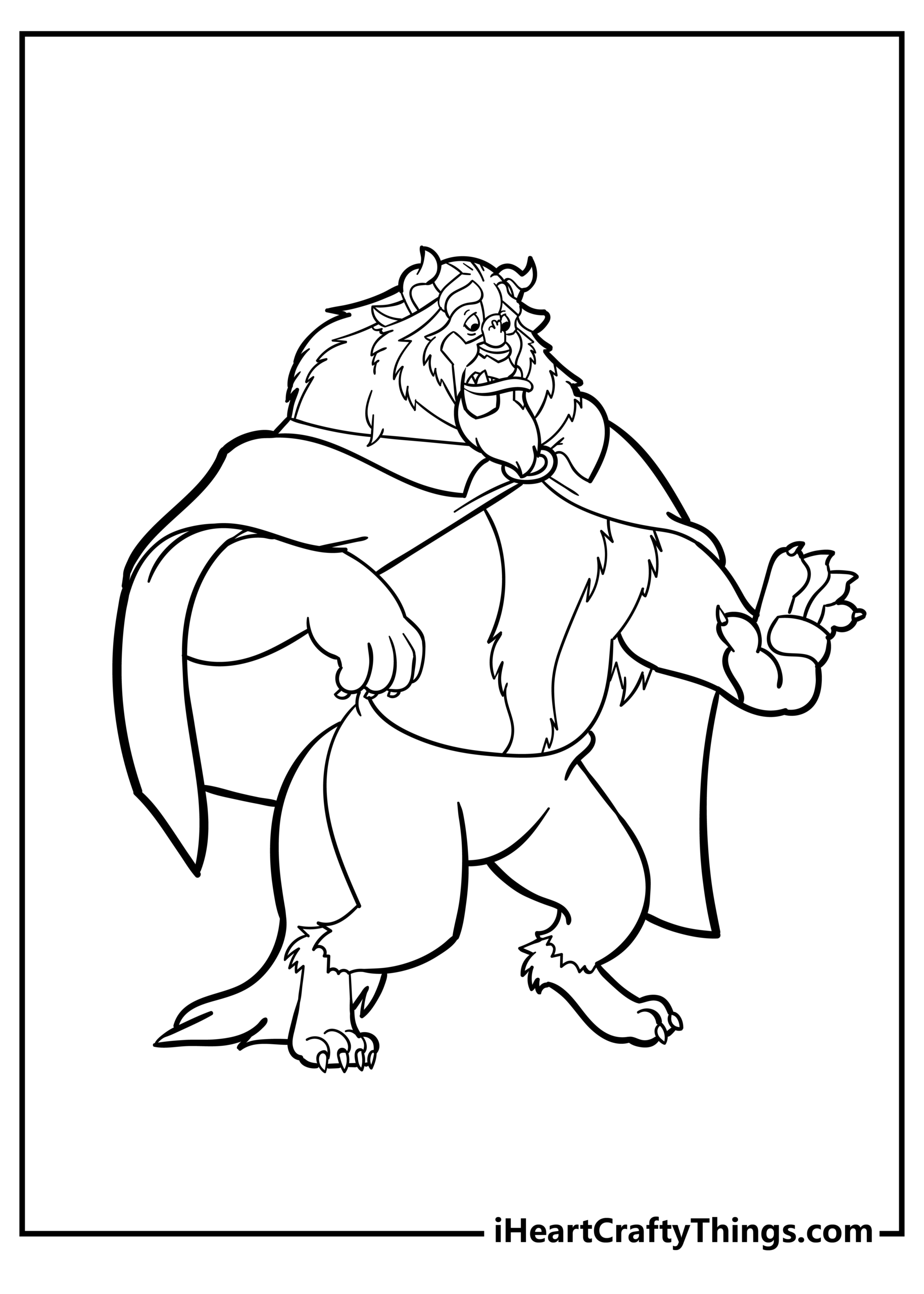 Beauty And The Beast Coloring Pages 20 Free Printables 