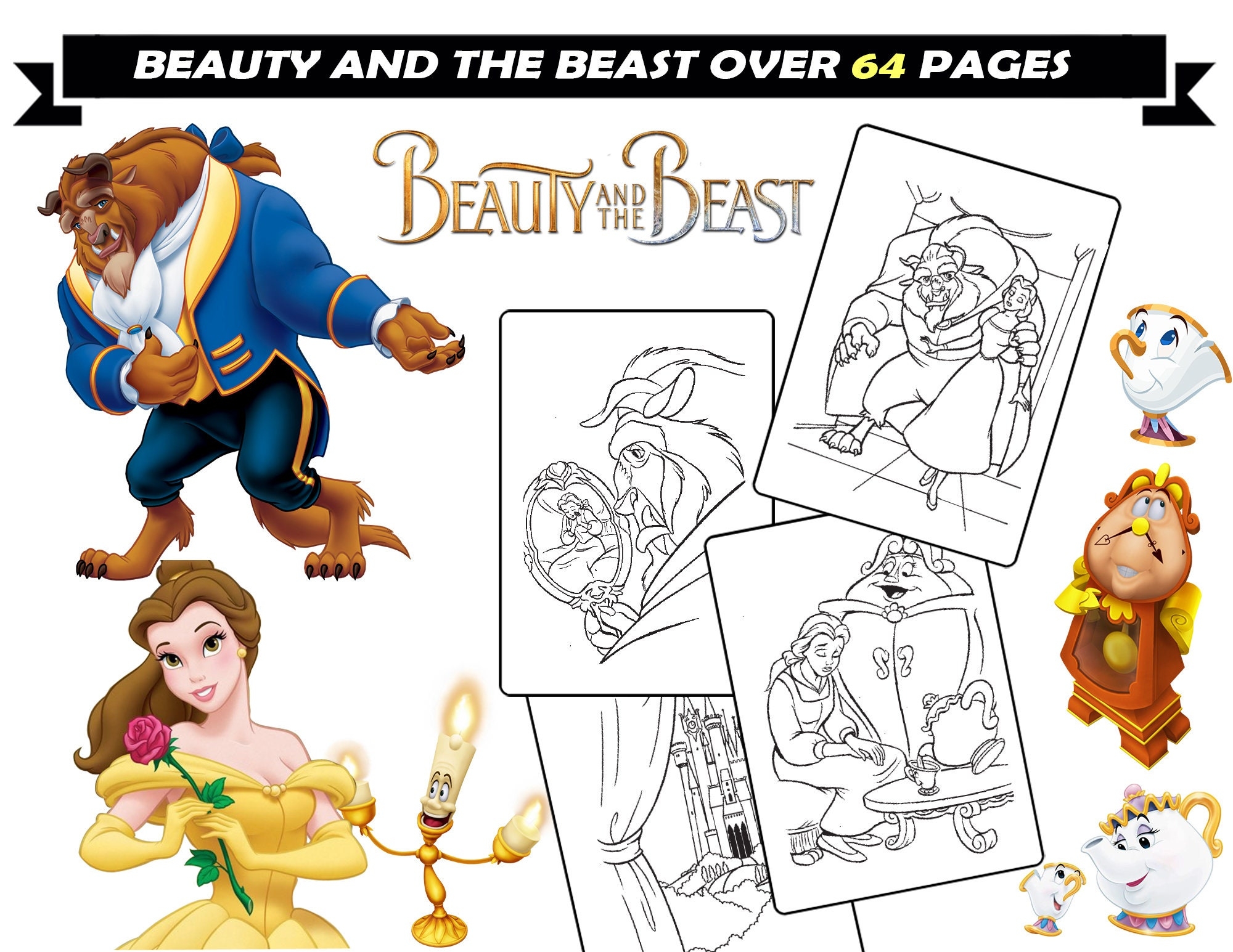 Beauty And The Beast Coloring Pages For Girls Belle Beast Cartoon Characters Printable Coloring Book Instant Download Coloring Sheets Etsy Beauty And The Beast Coloring Pages For Girls Belle Beast Cartoon Characters Printable Coloring Book Instant Download Coloring Sheets Etsy