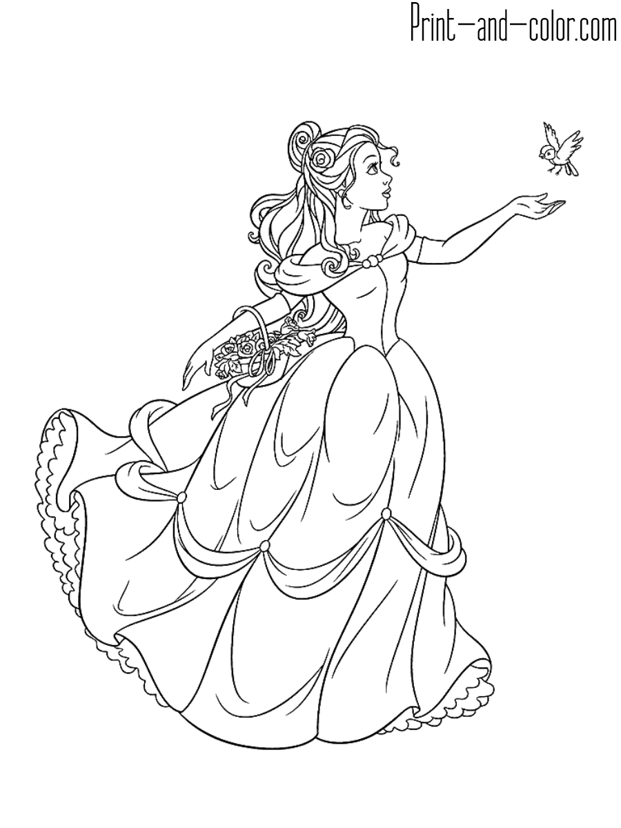 Beauty And The Beast Coloring Pages Print And Color Beauty And The Beast Coloring Pages Print And Color