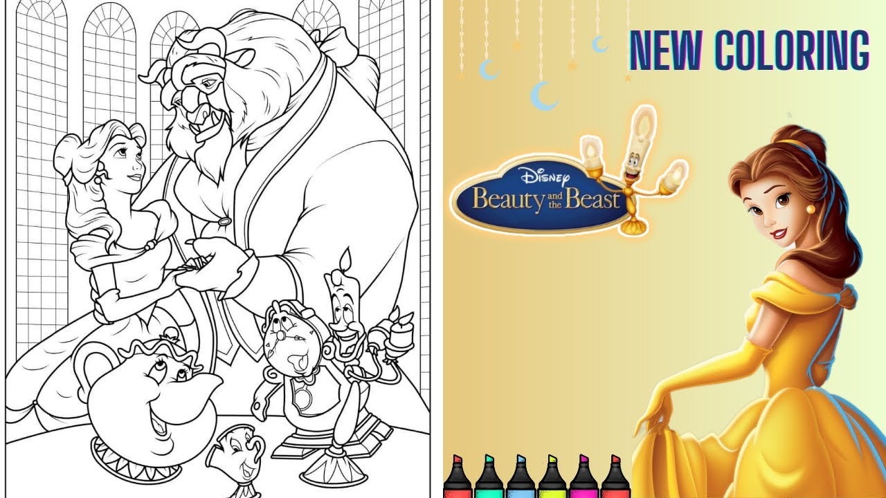 Belle Coloring Page Beauty And The Beast Coloring Princess Belle Coloring Book Disney Princess YouTube Belle Coloring Page Beauty And The Beast Coloring Princess Belle Coloring Book Disney Princess YouTube