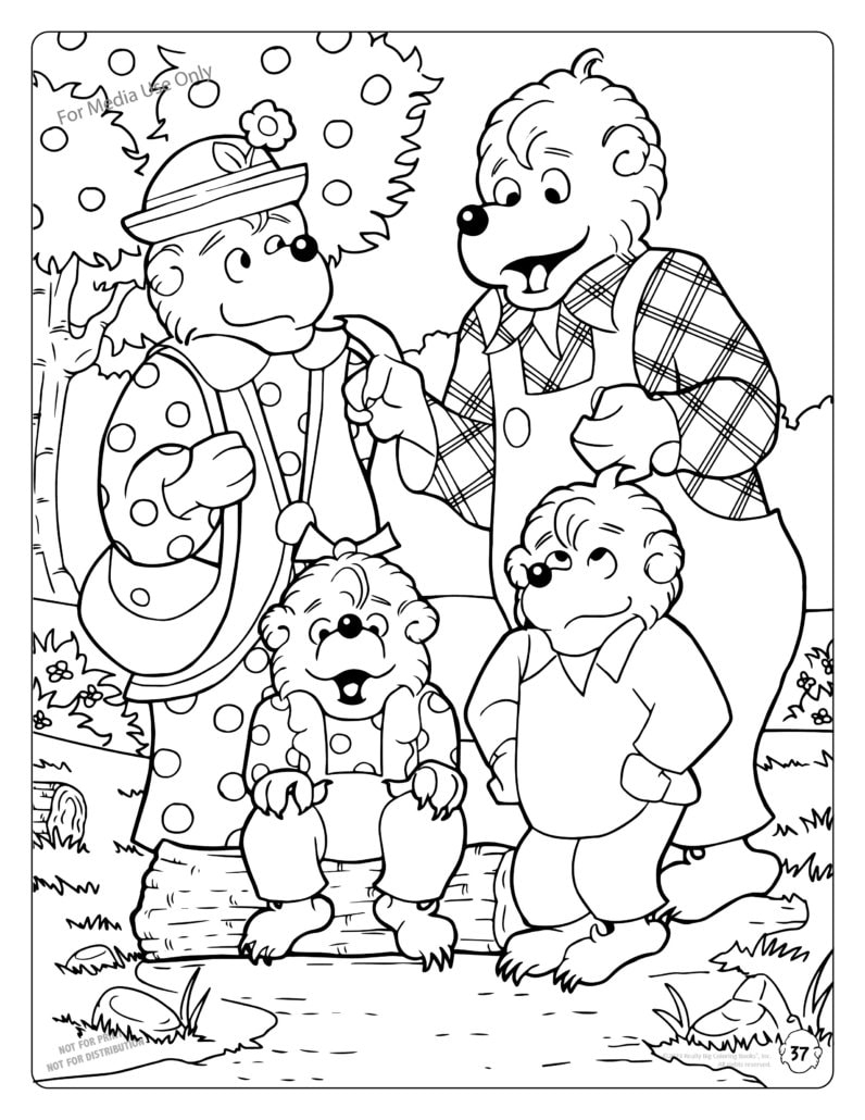Berenstain Bears Coloring Book Etsy