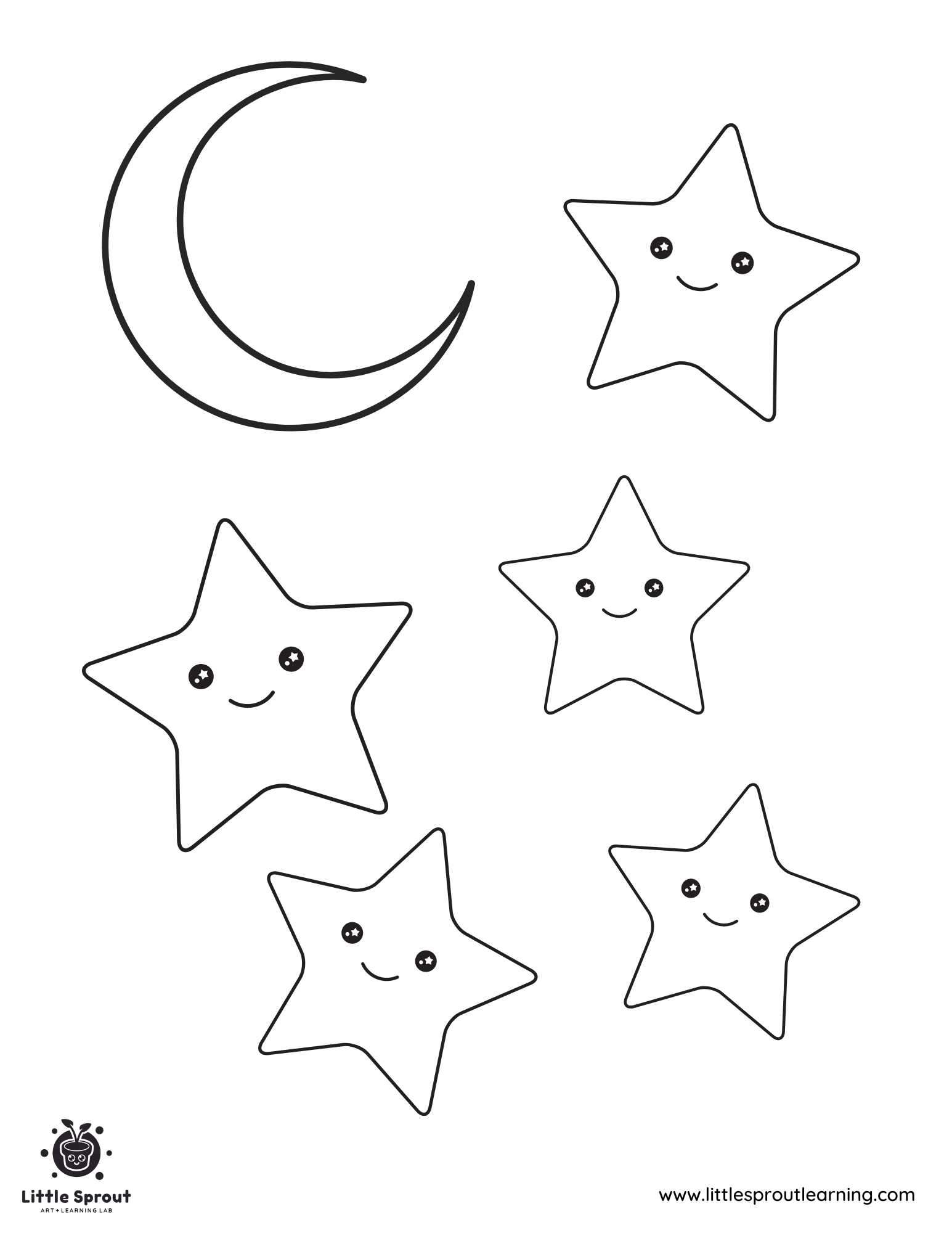 Best 10 Star Coloring Pages Little Sprout Art