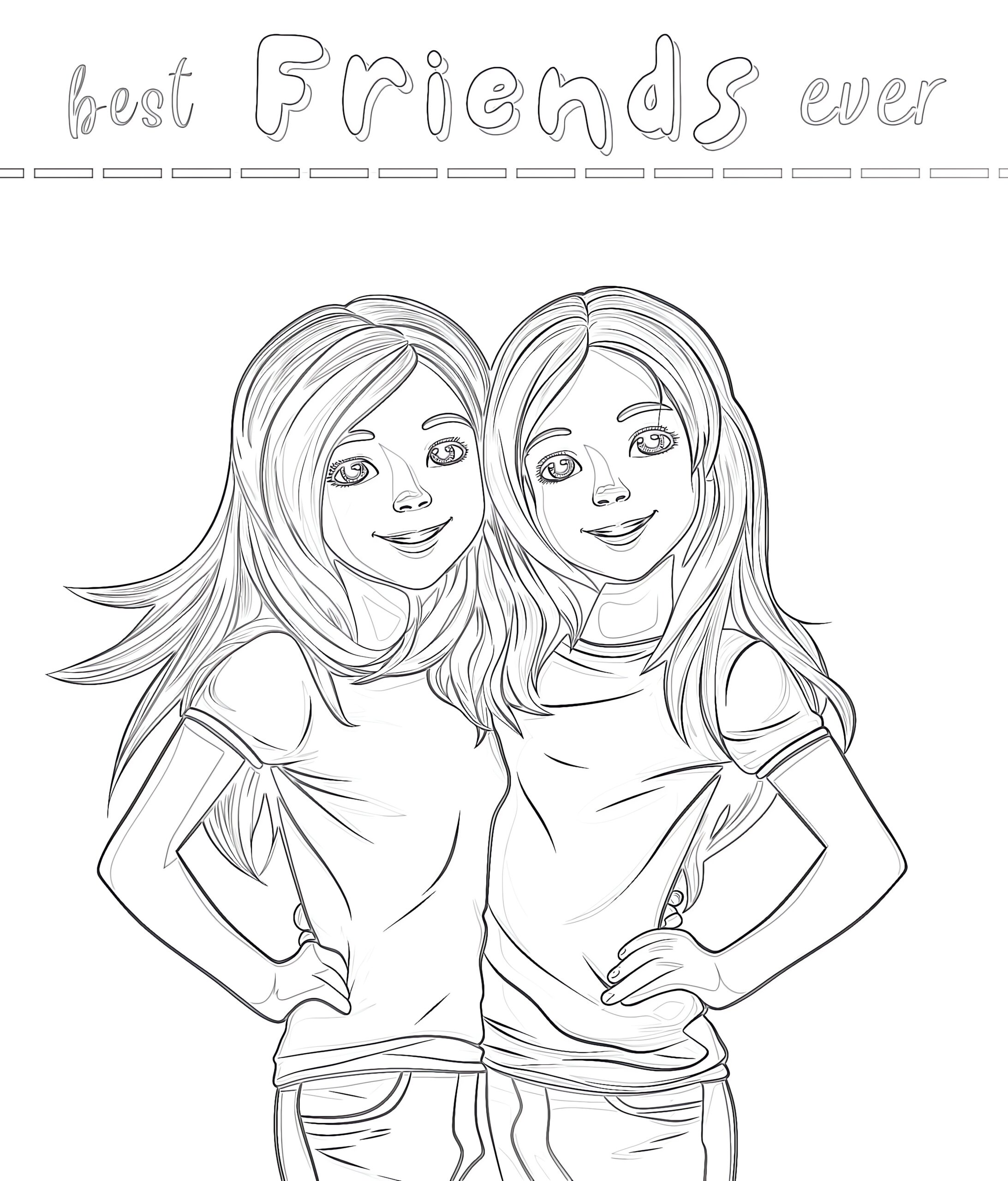 Best Friends Coloring Page Coloring Pages Mimi Panda Best Friends Coloring Page Coloring Pages Mimi Panda