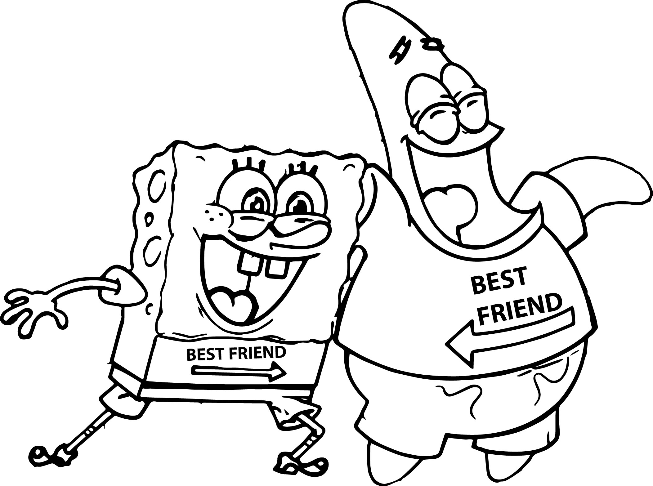 coloring pages best friends forever