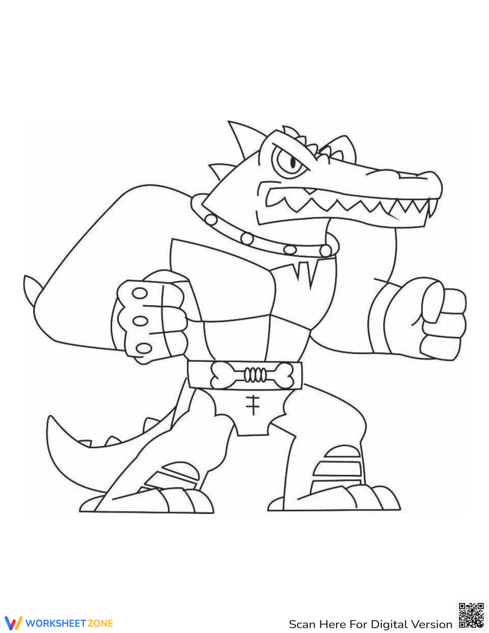 Bezumie Goo Jit Zu Coloring Page Worksheet