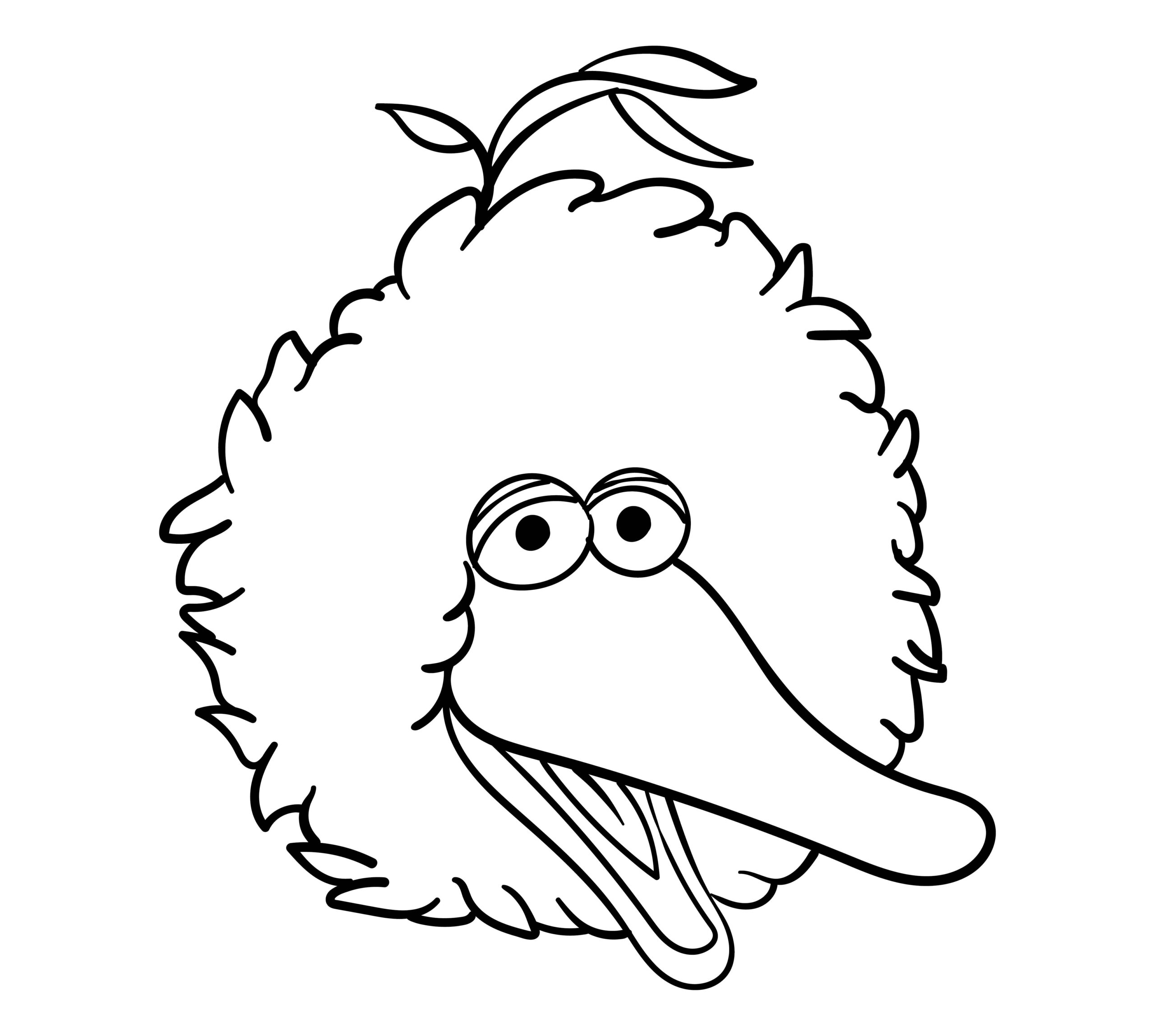 Big Bird Face 10 Free PDF Printables Printablee