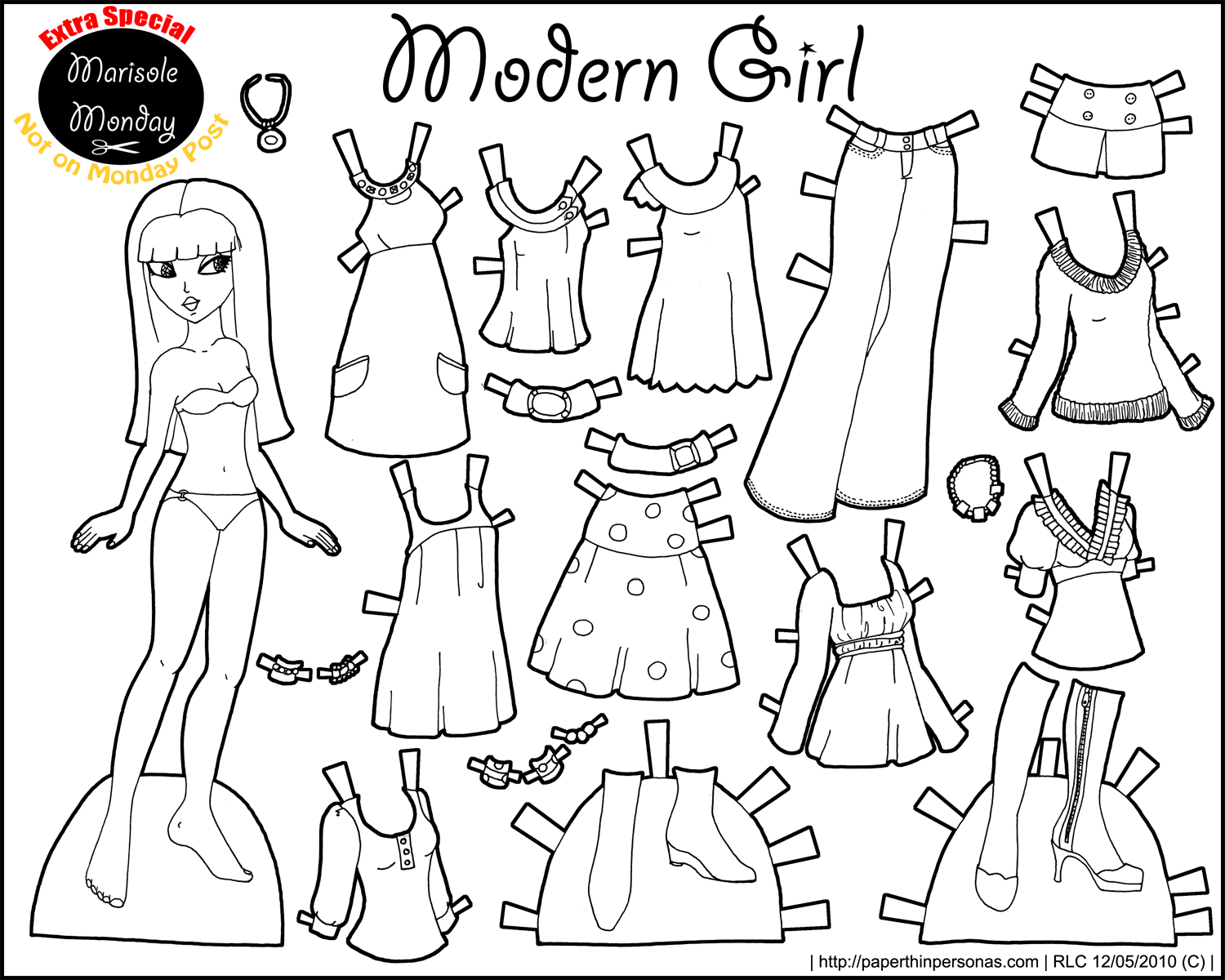 Black And White Printable Paper Doll Modern Girl Worksheets Library Black And White Printable Paper Doll Modern Girl Worksheets Library