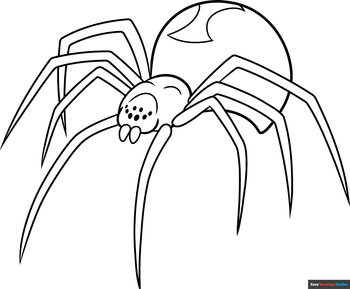 spider coloring pages printable