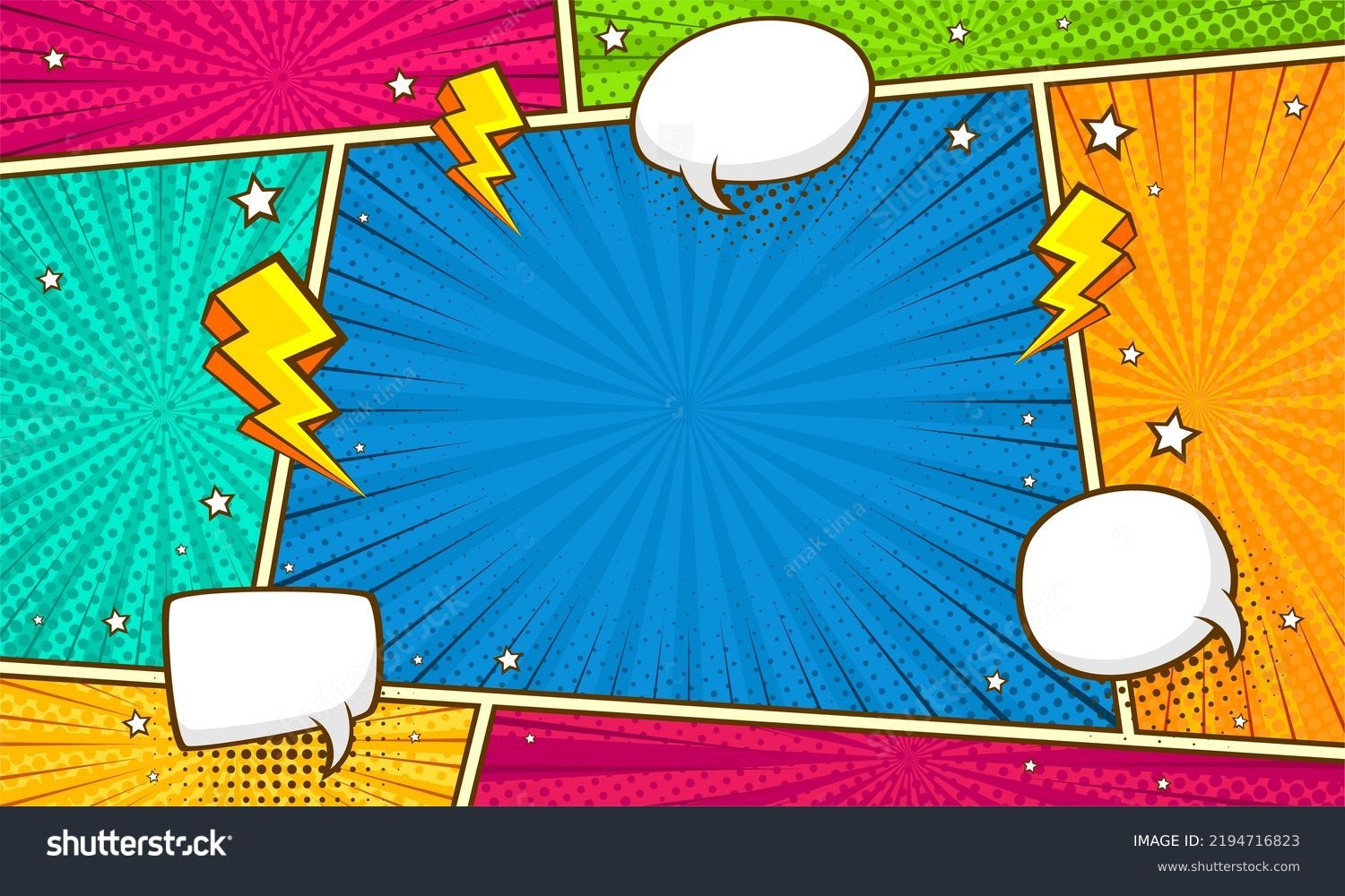 Blank Colorful Comic Abstract Background Template Stock Vector Royalty Free 2194716823 Shutterstock Blank Colorful Comic Abstract Background Template Stock Vector Royalty Free 2194716823 Shutterstock