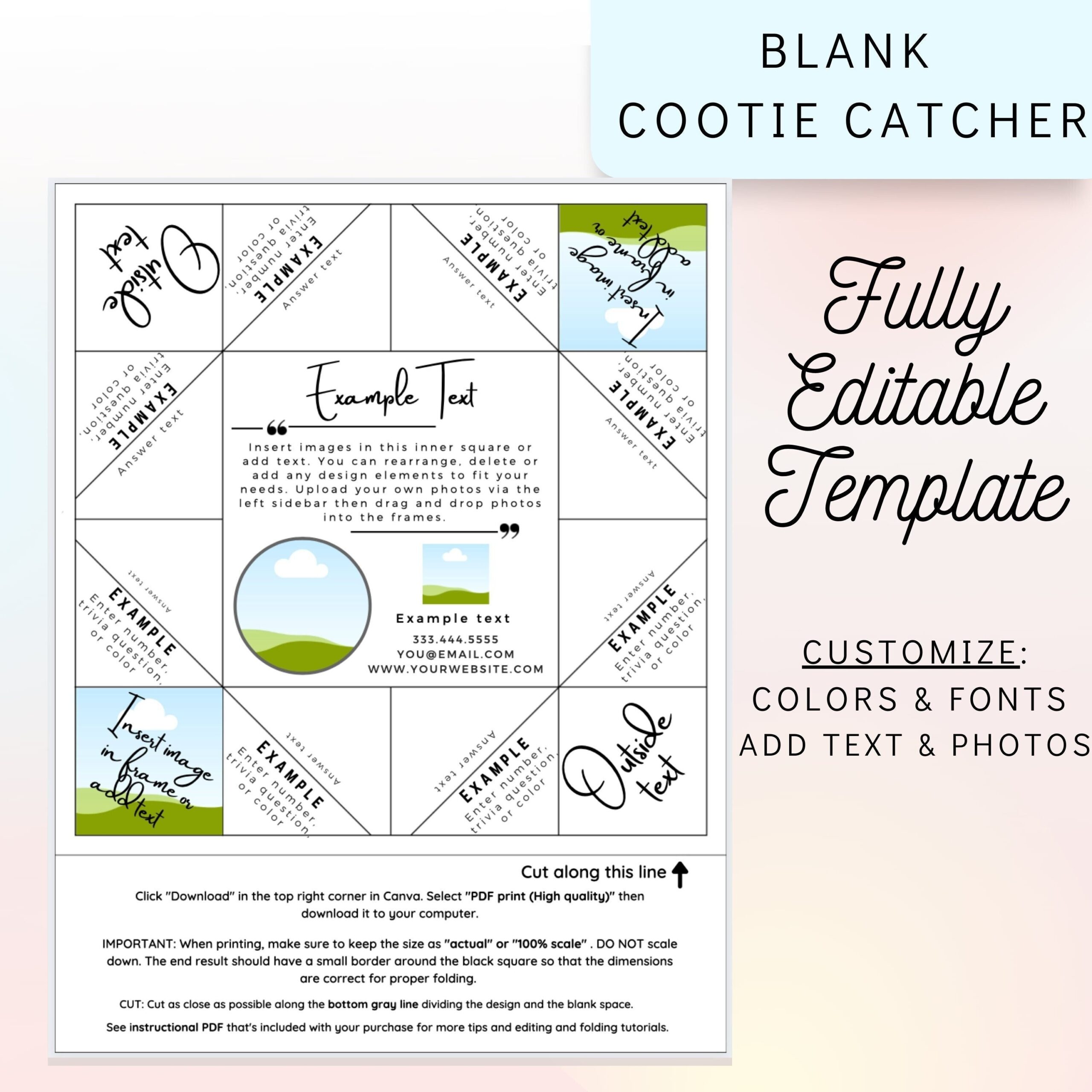 Blank Cootie Catcher Template Editable Cootie Catcher Printable Cootie Catcher Cootie Catcher For Wedding Cootie Catcher Kid Game Etsy Blank Cootie Catcher Template Editable Cootie Catcher Printable Cootie Catcher Cootie Catcher For Wedding Cootie Catcher Kid Game Etsy