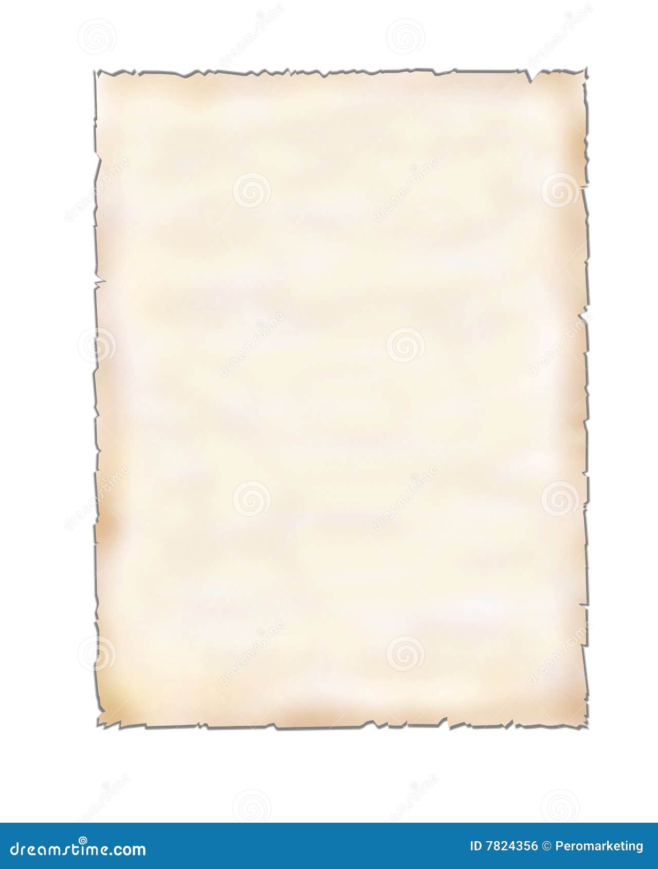 Blank Piece Of Paper On White Stock Photo Image Of Paper Isolated 7824356