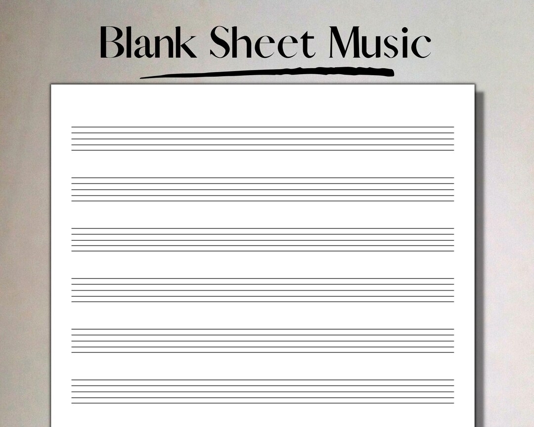 Blank Sheet Music 10 Stave Manuscript Paper printable PDF Etsy Blank Sheet Music 10 Stave Manuscript Paper printable PDF Etsy