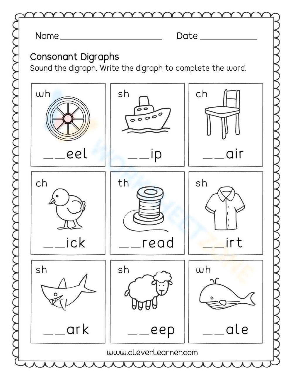 Blends And Digraphs Worksheets Printable Blends And Digraphs Worksheets Printable