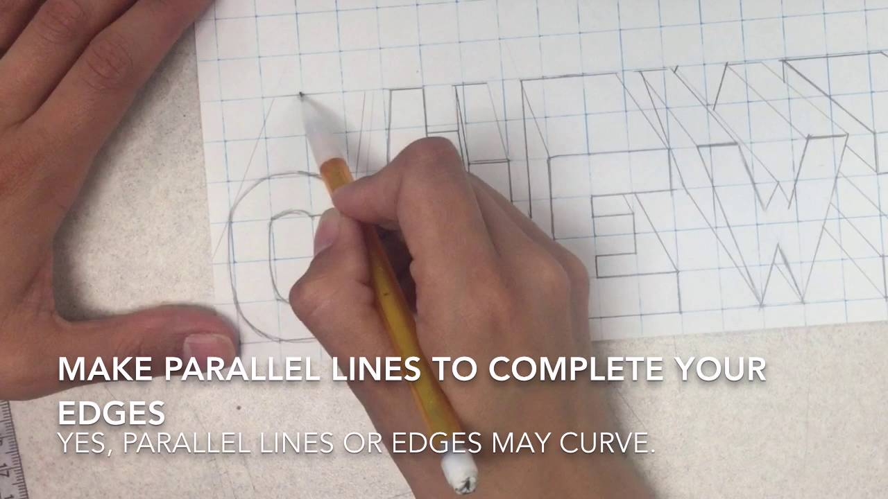 Block Letters On Graph Paper Part 3 YouTube Block Letters On Graph Paper Part 3 YouTube