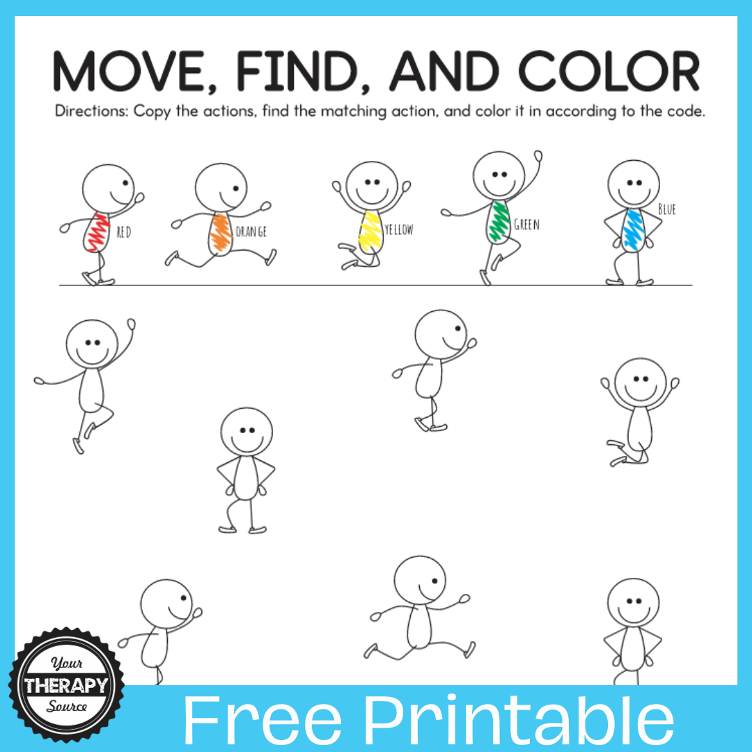 Brain Break Worksheet Free Printable Your Therapy Source