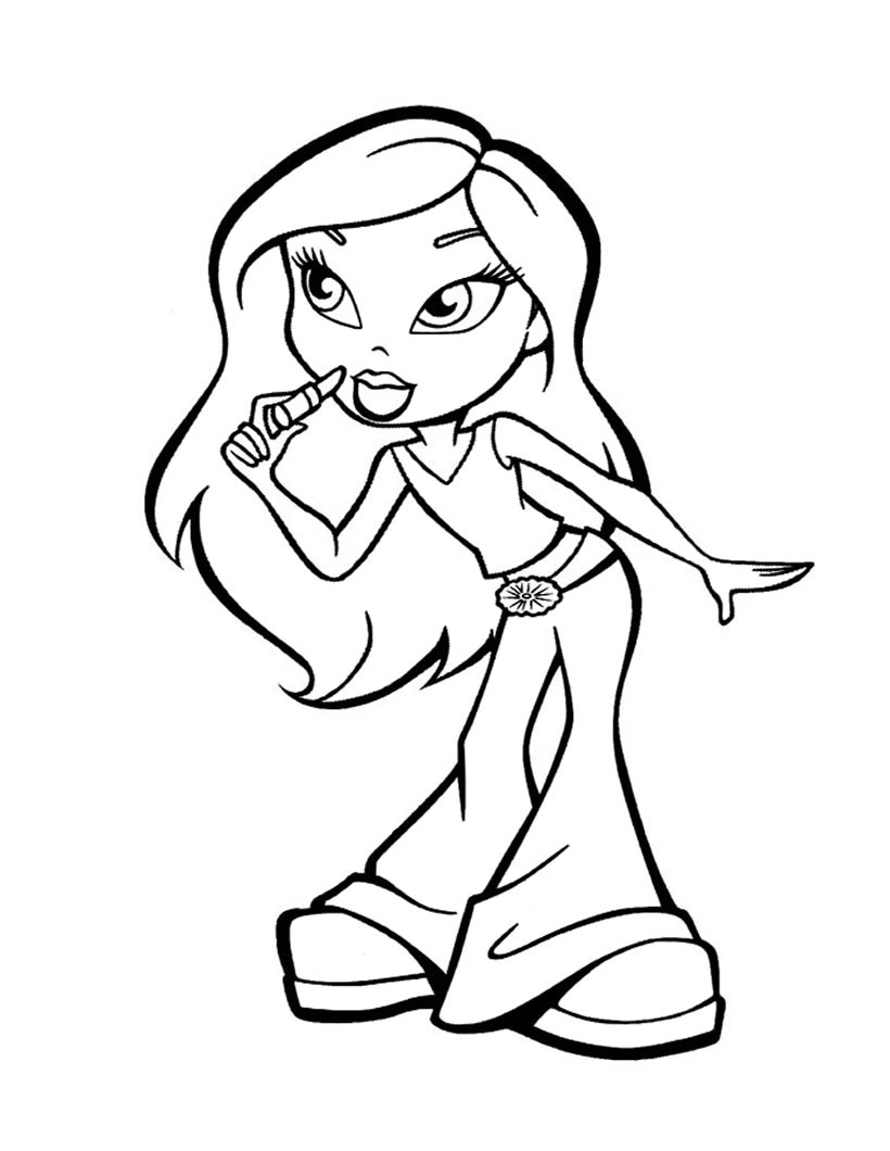 bratz dolls colouring pages bratz dolls colouring pages