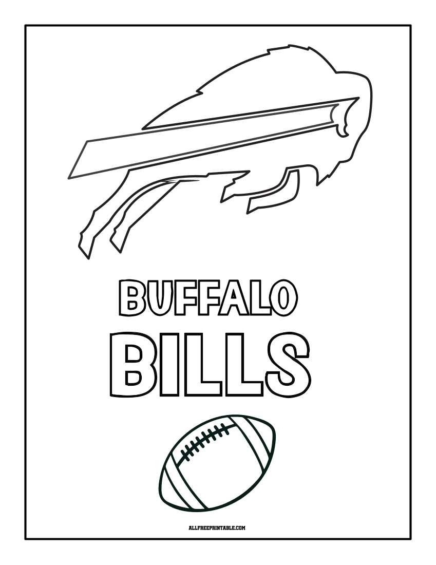 buffalo bills coloring sheets