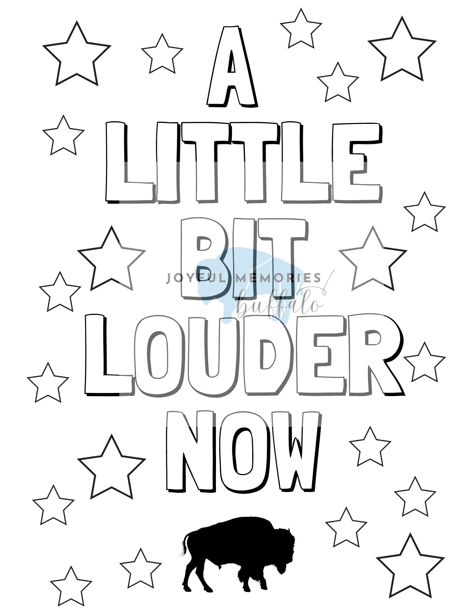 Buffalo Coloring Pages Etsy Canada