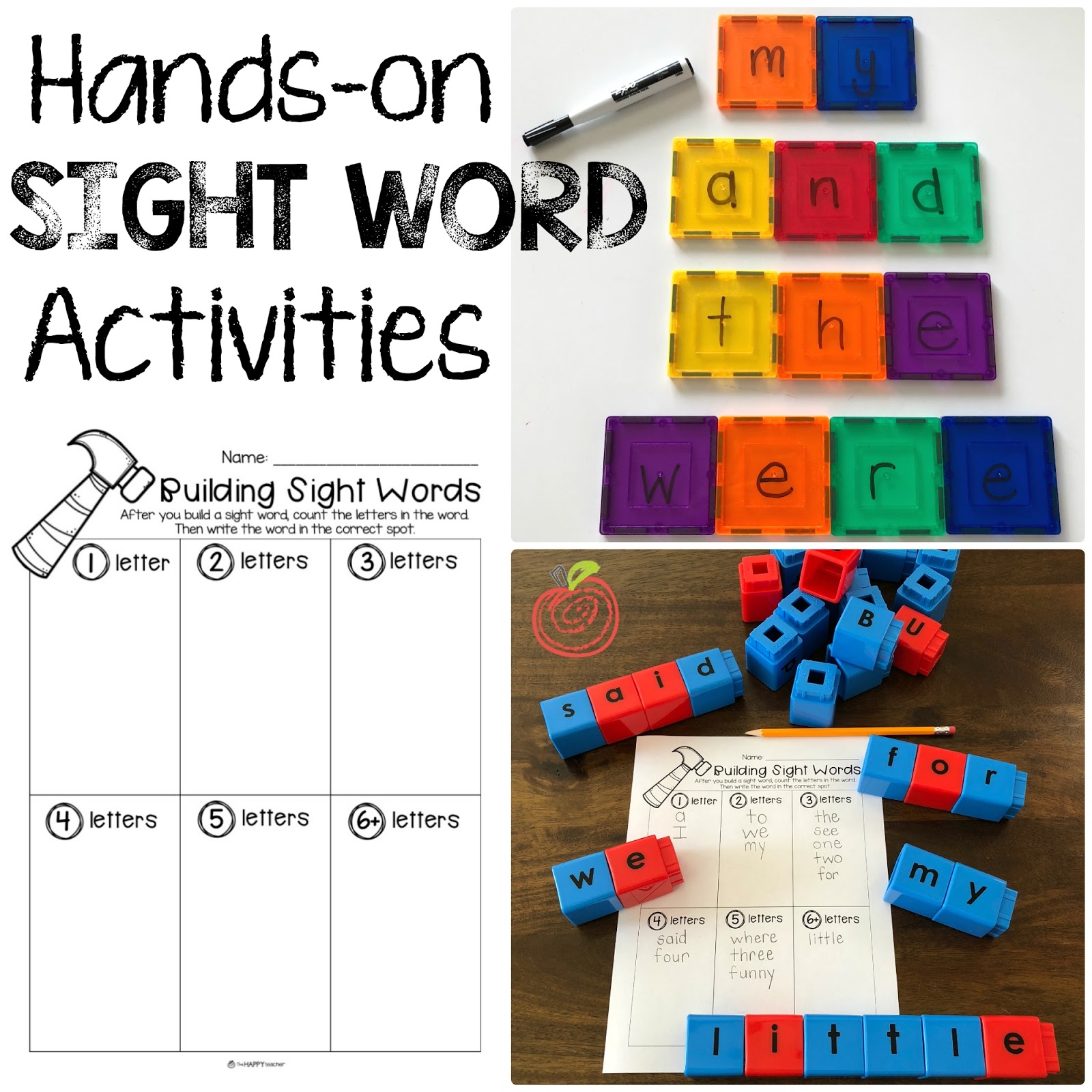 Building Sight Words Activities And Printables TheHappyTeacher