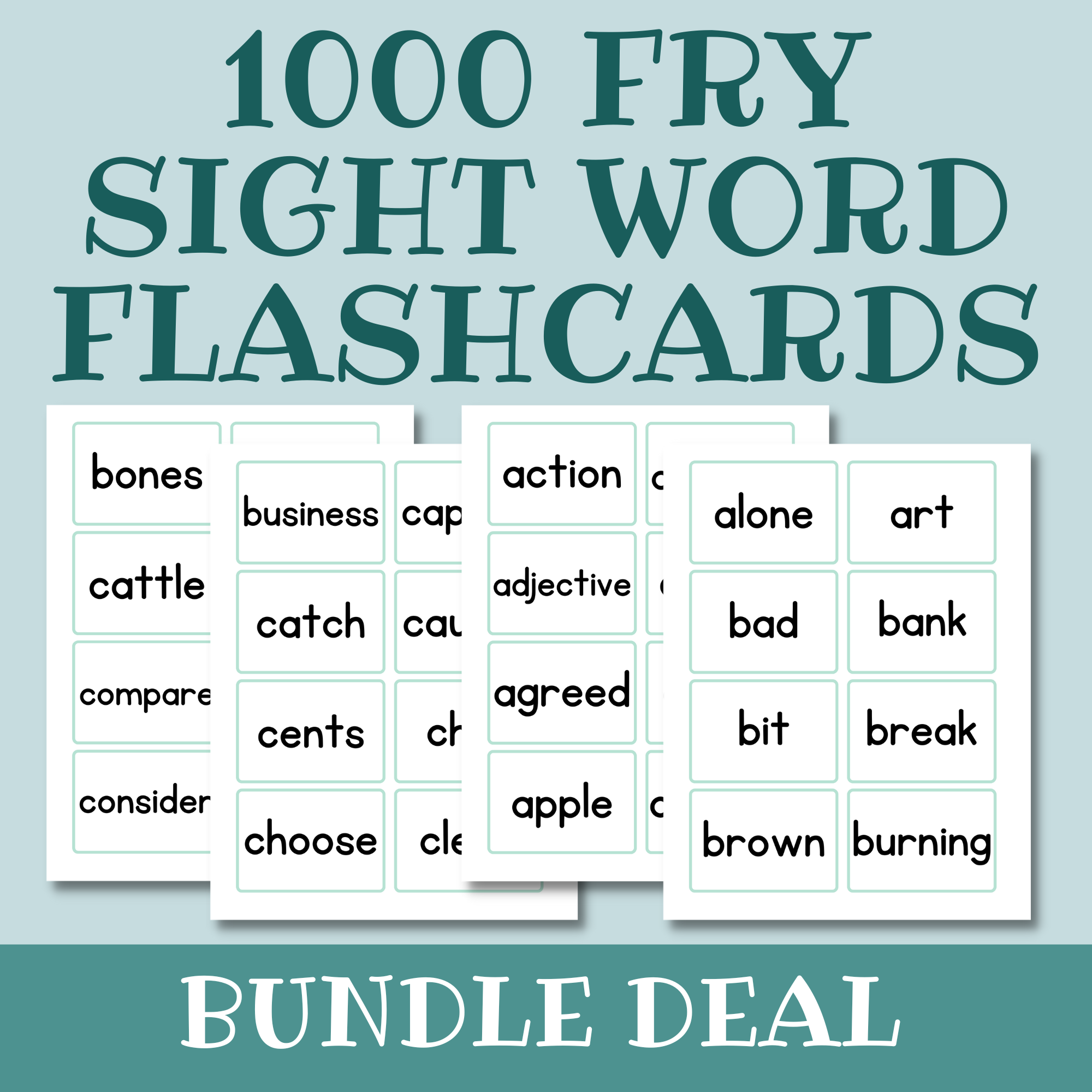 print sight words