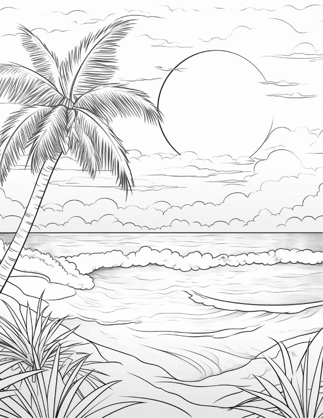 Buy 220 Beach Sunset Coloring Pages Adults And Kids Coloring Pages Printable Digital Instant Download PDF Best Selling Item Popular Item Online In India Etsy