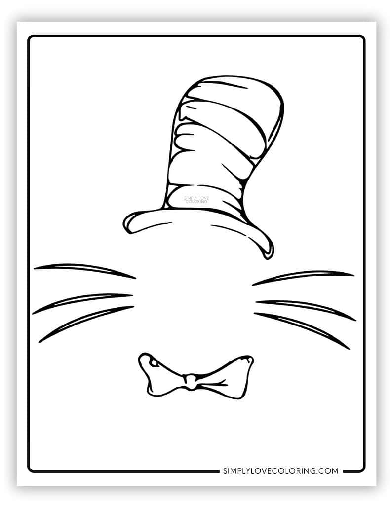 Cat In The Hat Coloring Pages Free PDF Printables Simply Love Coloring