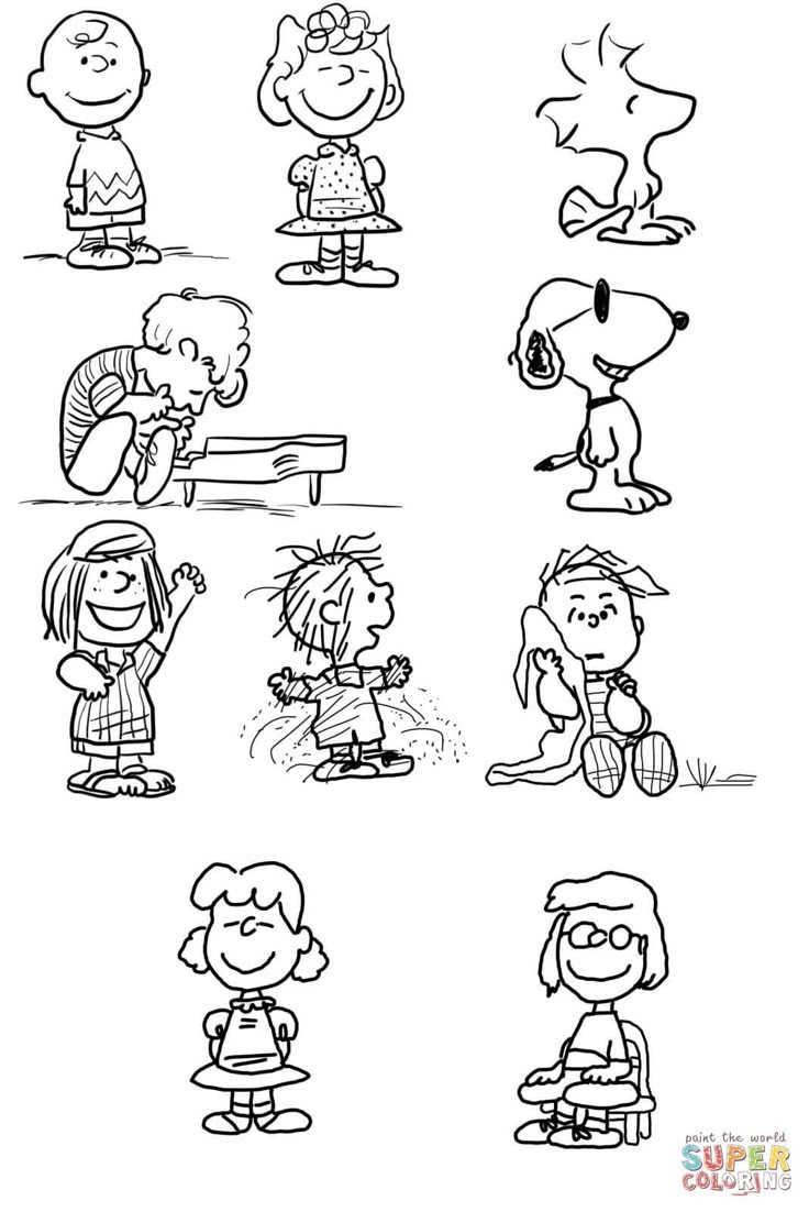 Charlie Brown Characters Coloring Page Free Printable Coloring Pages Charlie Brown Characters Coloring Page Free Printable Coloring Pages