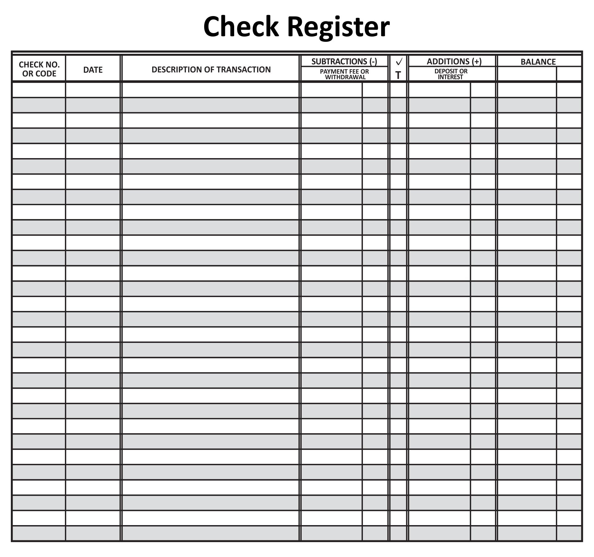 Check Registers 5 EASY TO READ CHECKBOOK TRANSACTION REGISTER LARGE PRINT CHECK BOOK REGISTERS Check Register Book Check Registers 5 EASY TO READ CHECKBOOK TRANSACTION REGISTER LARGE PRINT CHECK BOOK REGISTERS Check Register Book