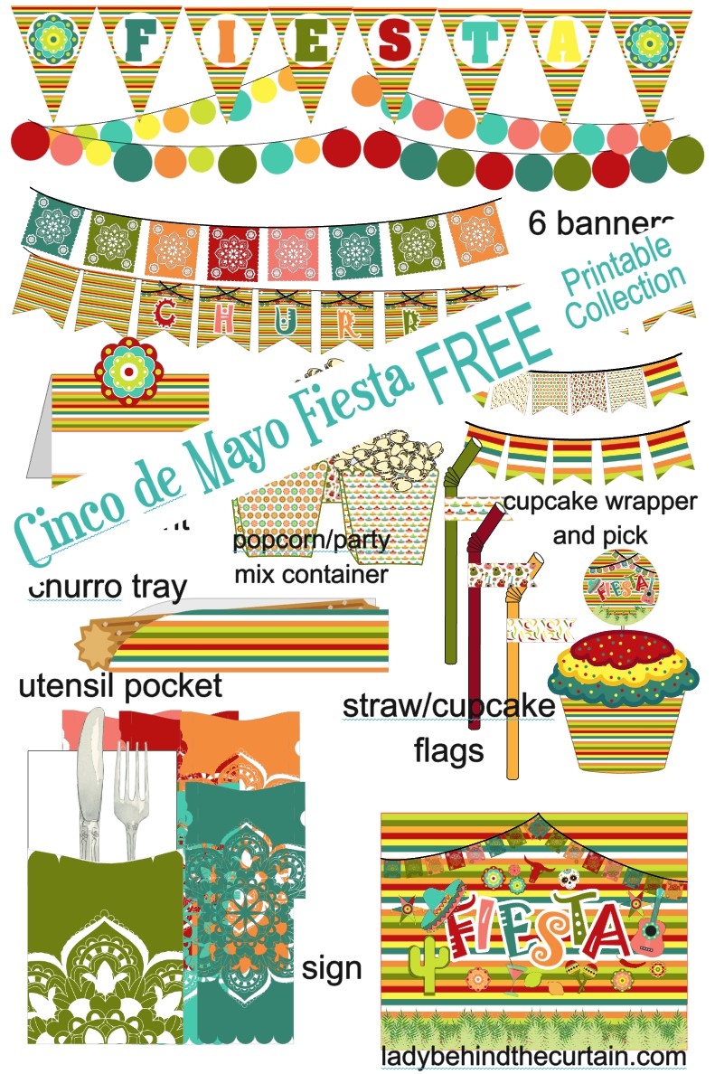 Cinco De Mayo Fiesta Party FREE Printable Collection Cinco De Mayo Fiesta Party FREE Printable Collection