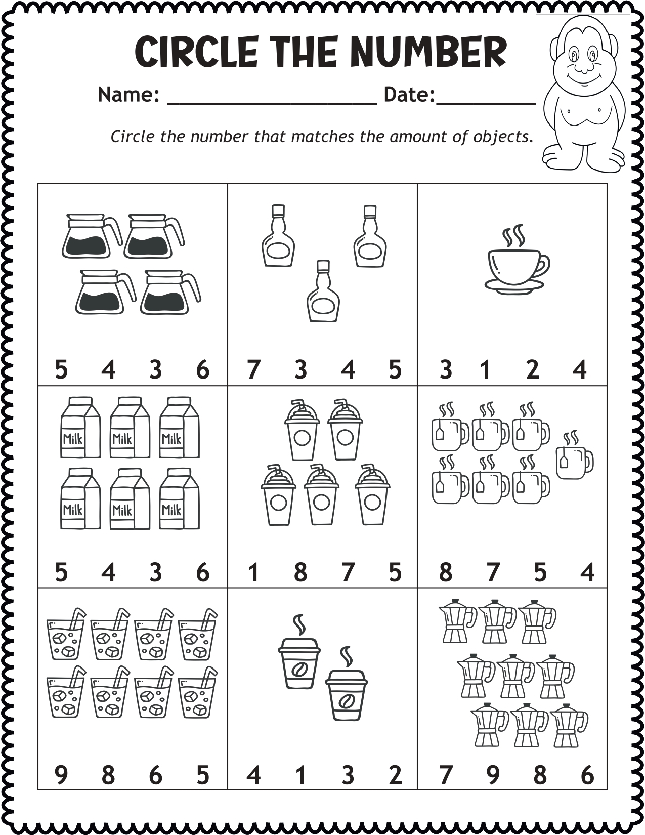 Circle The Number Worksheets Made By Teachers Circle The Number Worksheets Made By Teachers